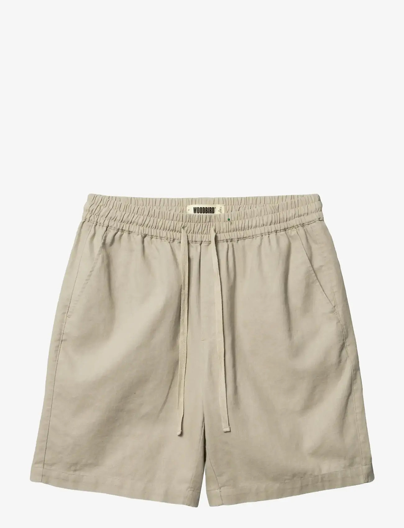Woodbird - WBBommy Linen Shorts - casual shorts - stone - 1