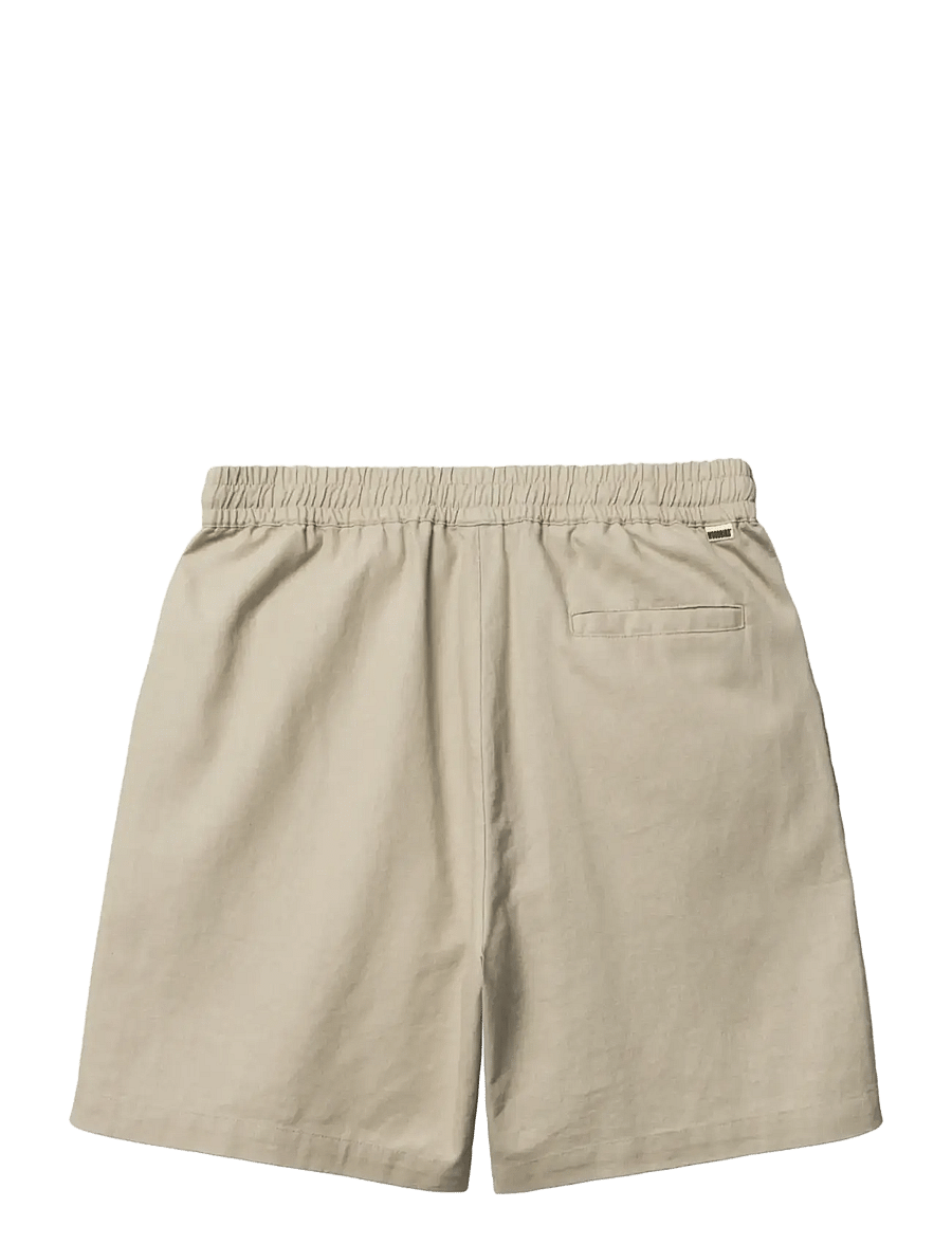 Woodbird - WBBommy Linen Shorts - vabaaja lühikesed püksid - stone - 2
