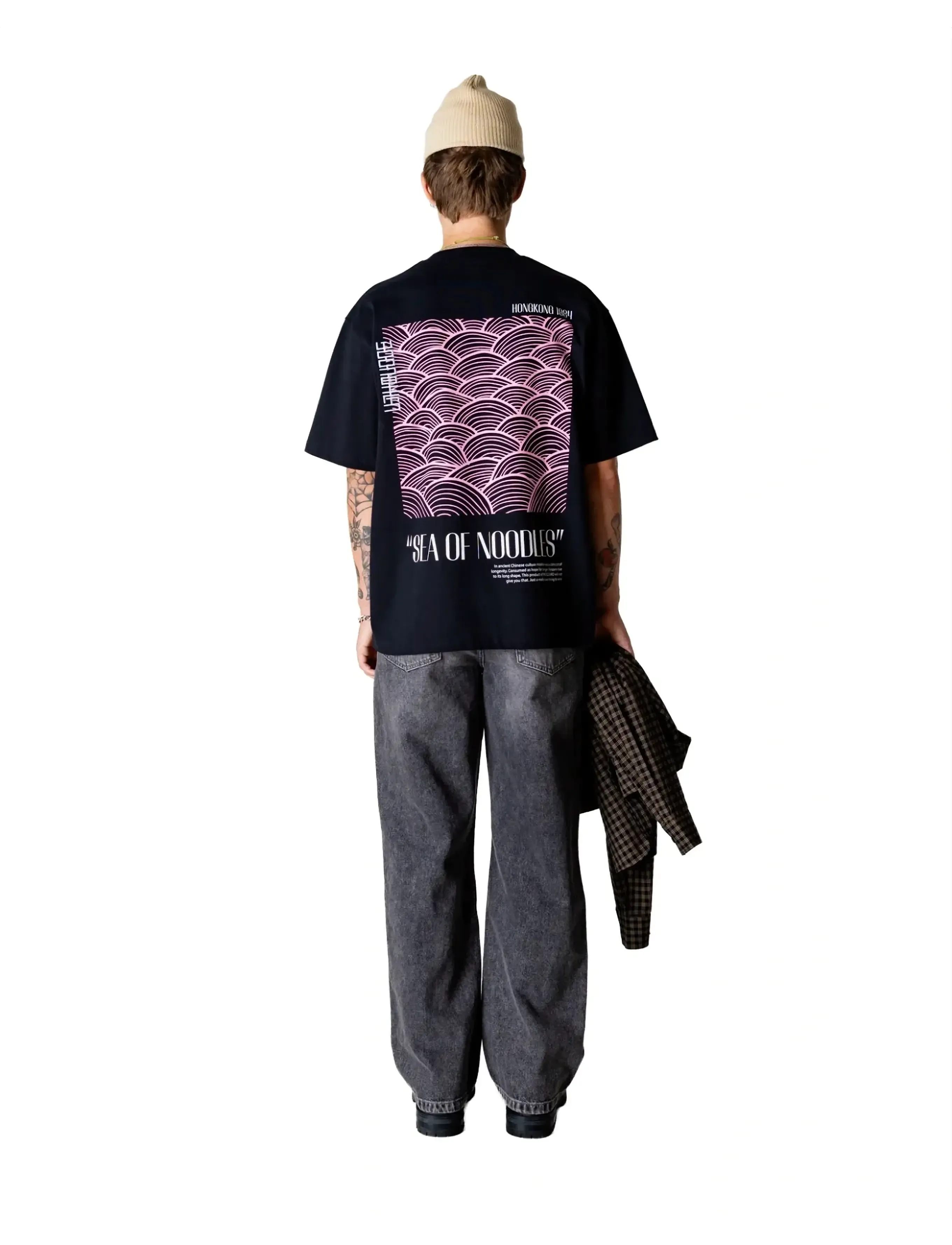 Woodbird - WBBaine Sea Tee - kortärmade t-shirts - black - 4