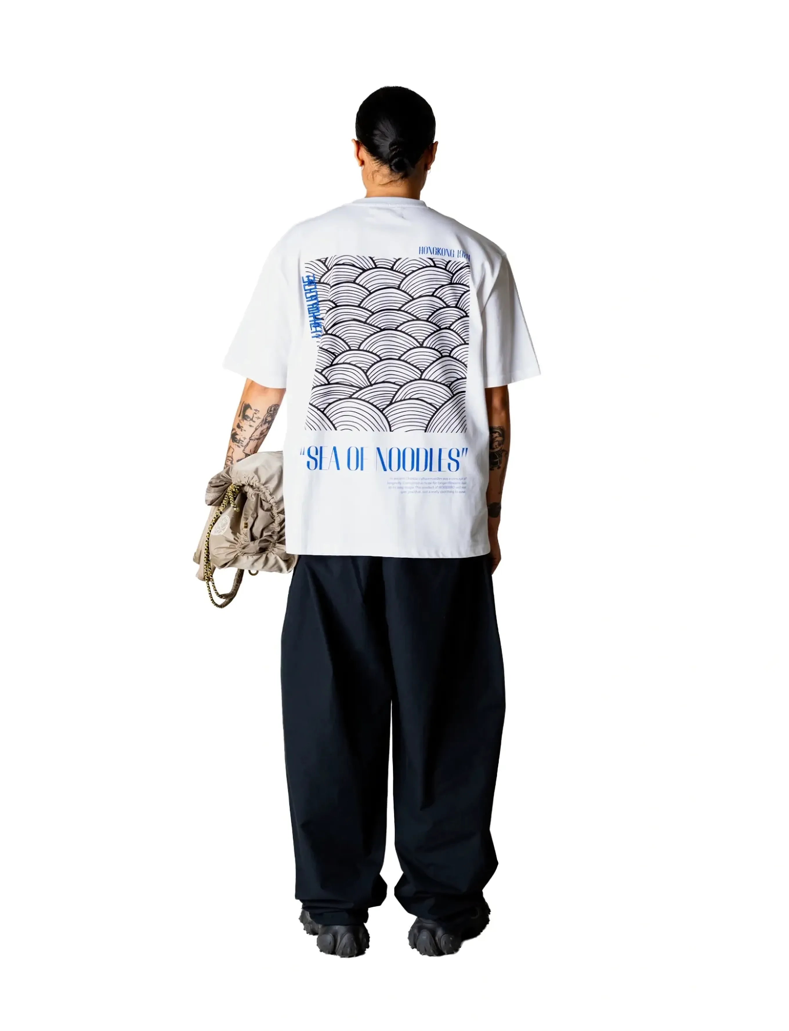 Woodbird - WBBaine Sea Tee - short-sleeved t-shirts - white - 4