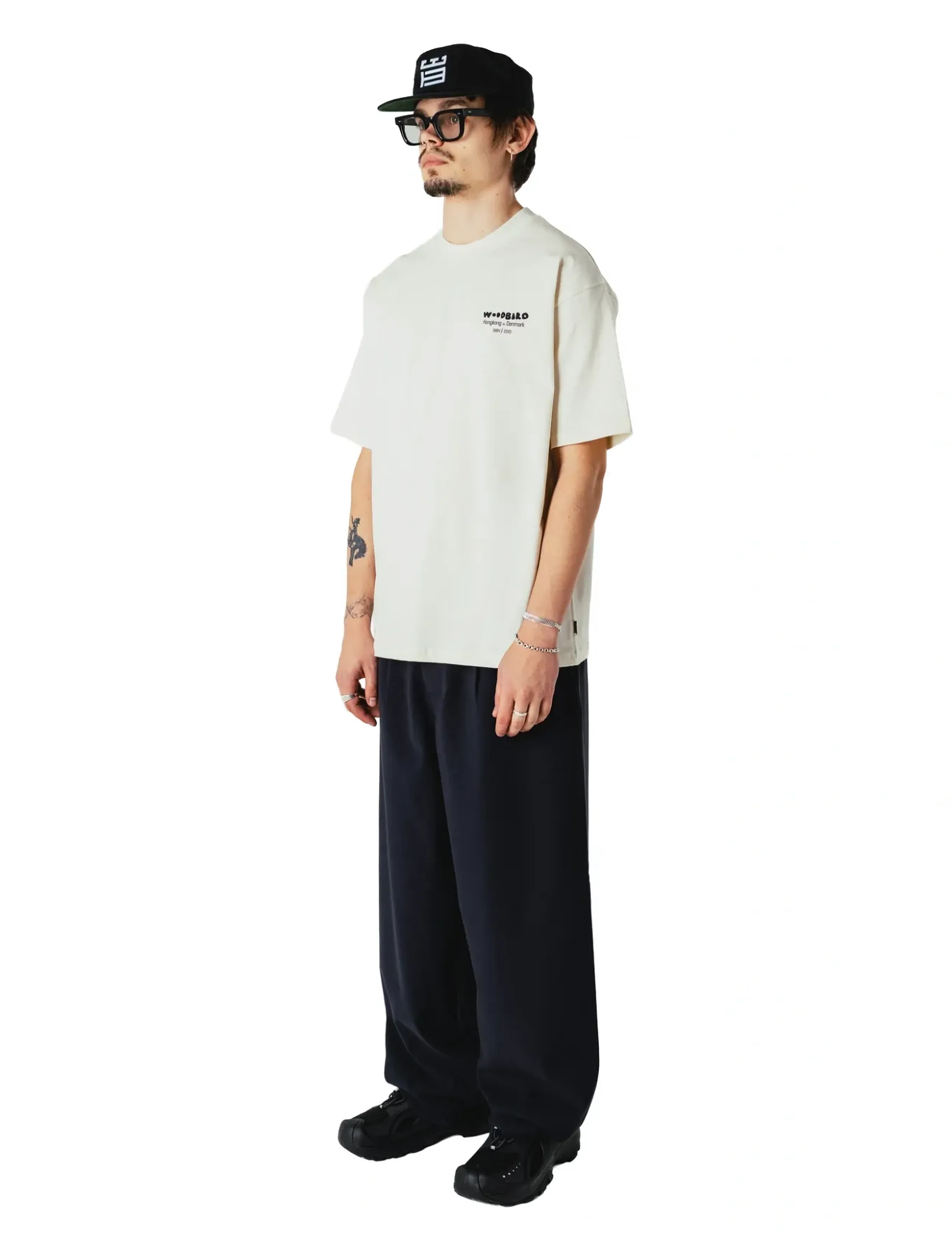Woodbird - WBBaine Wok Tee - kortärmade t-shirts - off white - 3