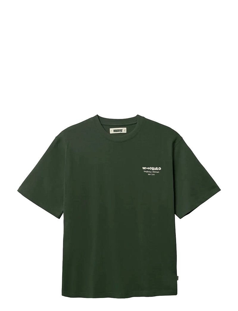Woodbird - WBBaine Wok Tee - kurzärmelig - pine green - 1