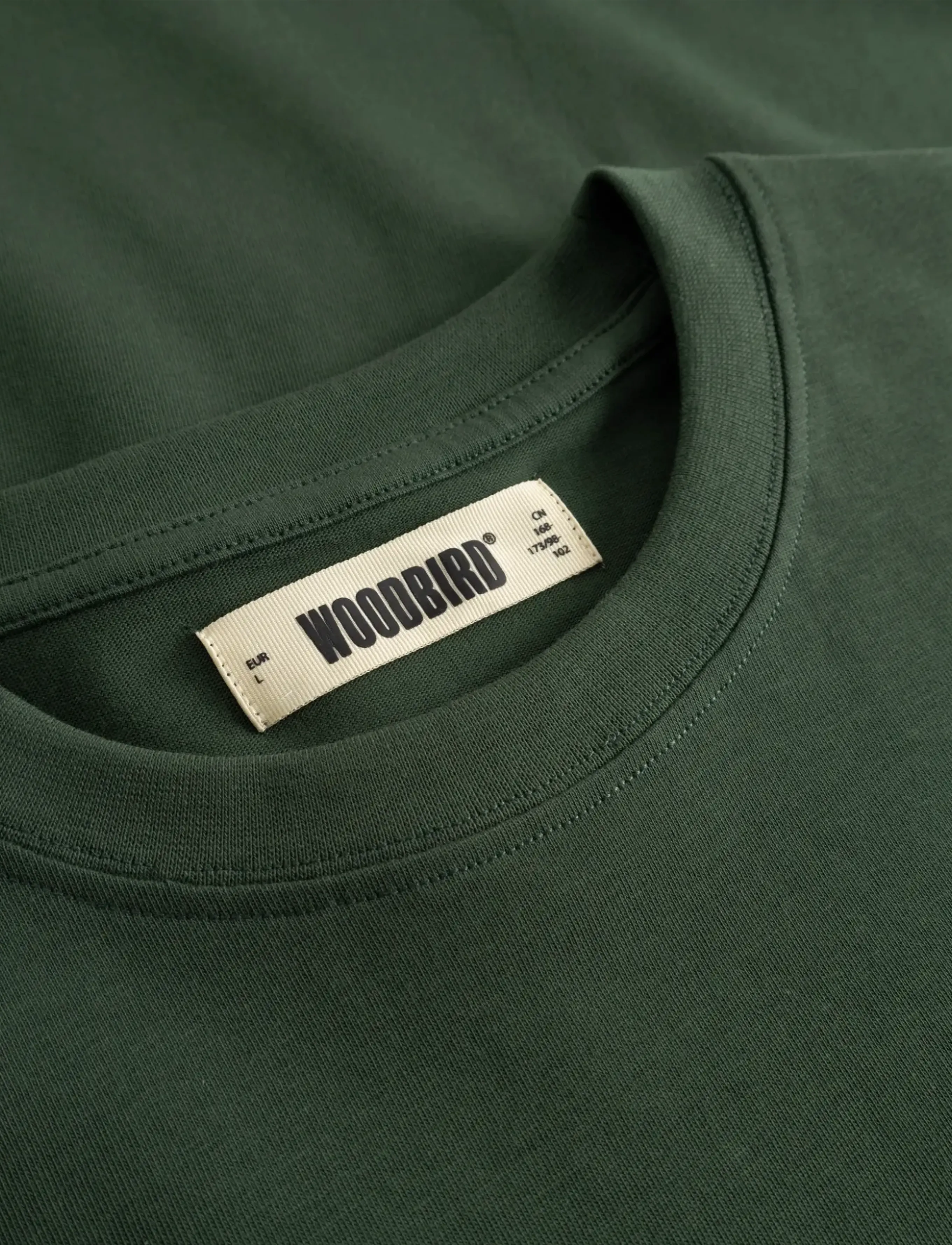 Woodbird - WBBaine Wok Tee - short-sleeved t-shirts - pine green - 5