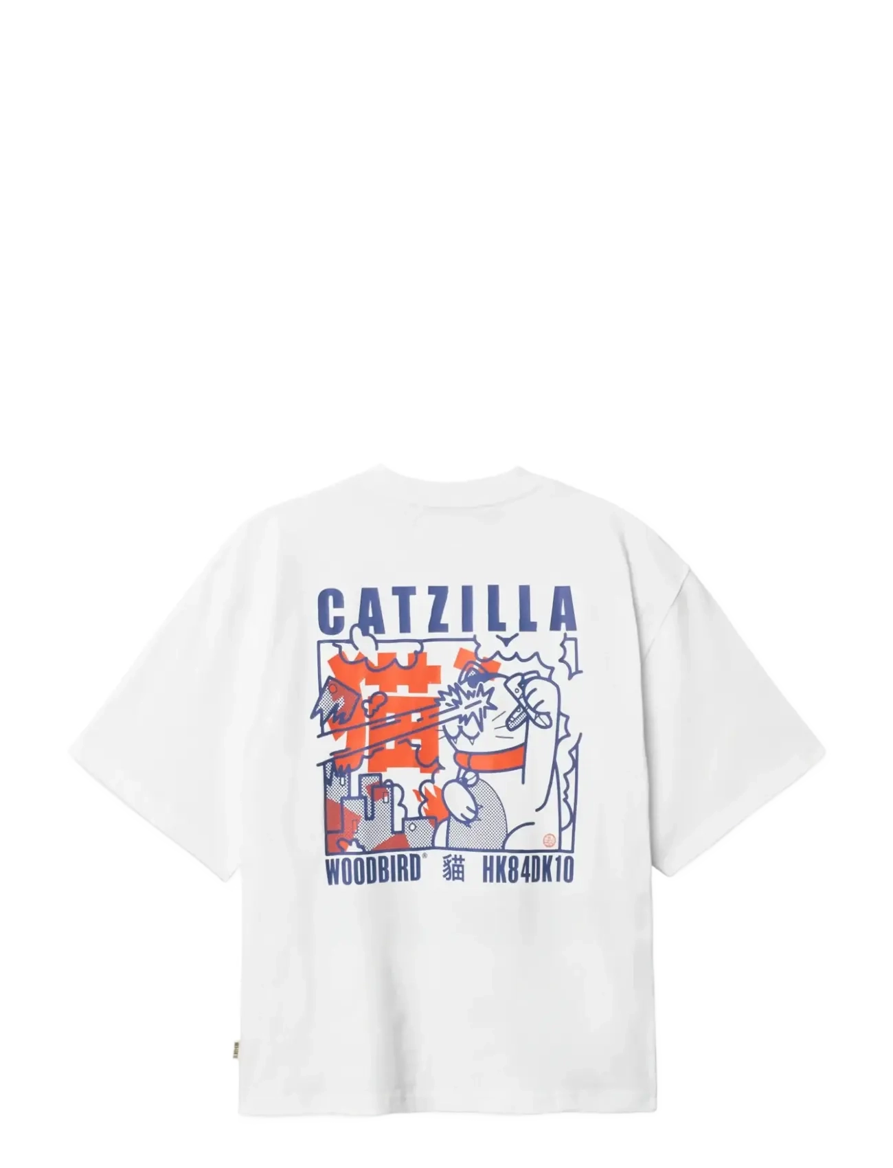 Woodbird - WBBaine Zilla Tee - kortärmade t-shirts - white - 2