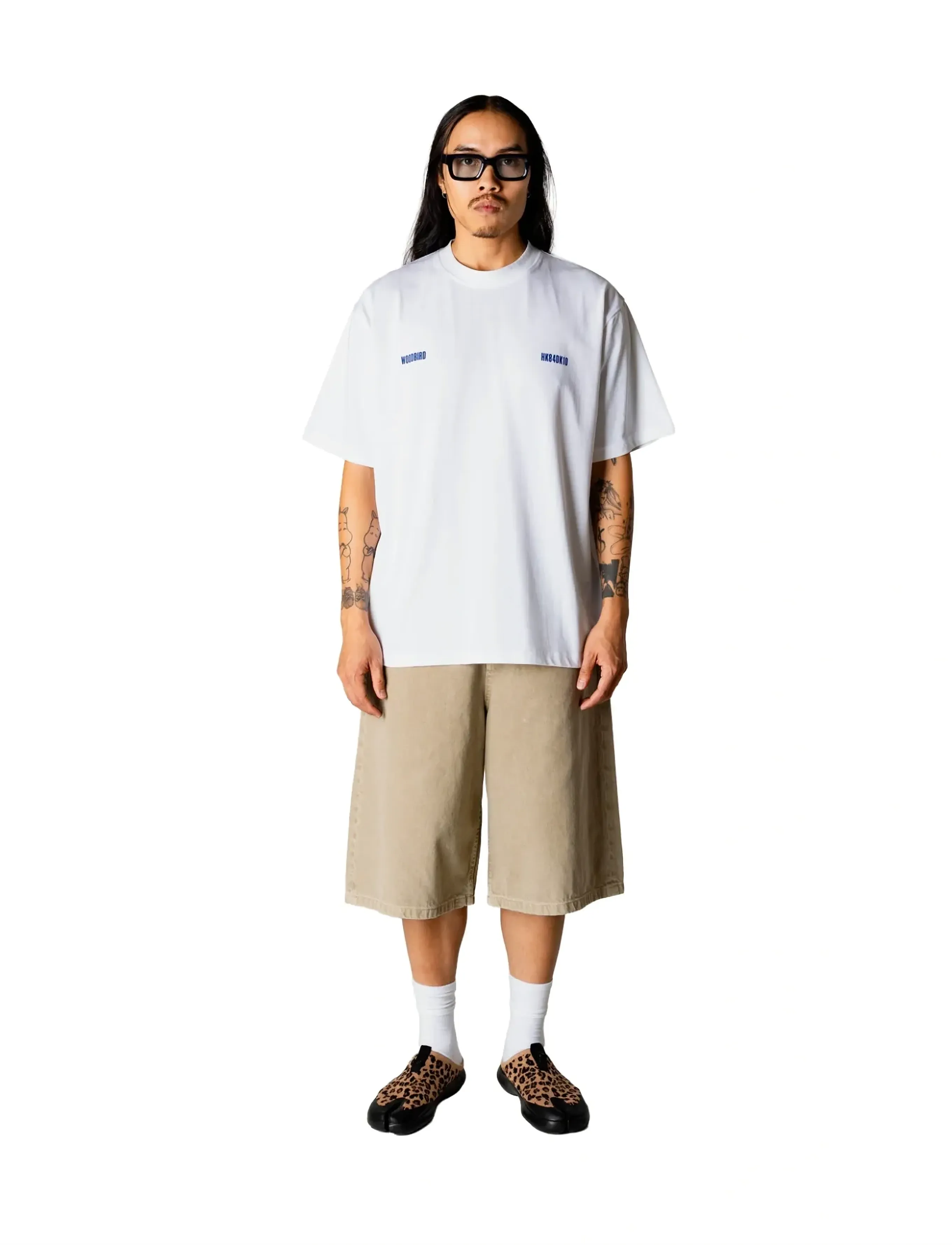 Woodbird WBBaine Zilla Tee - T-shirts - WHITE / white