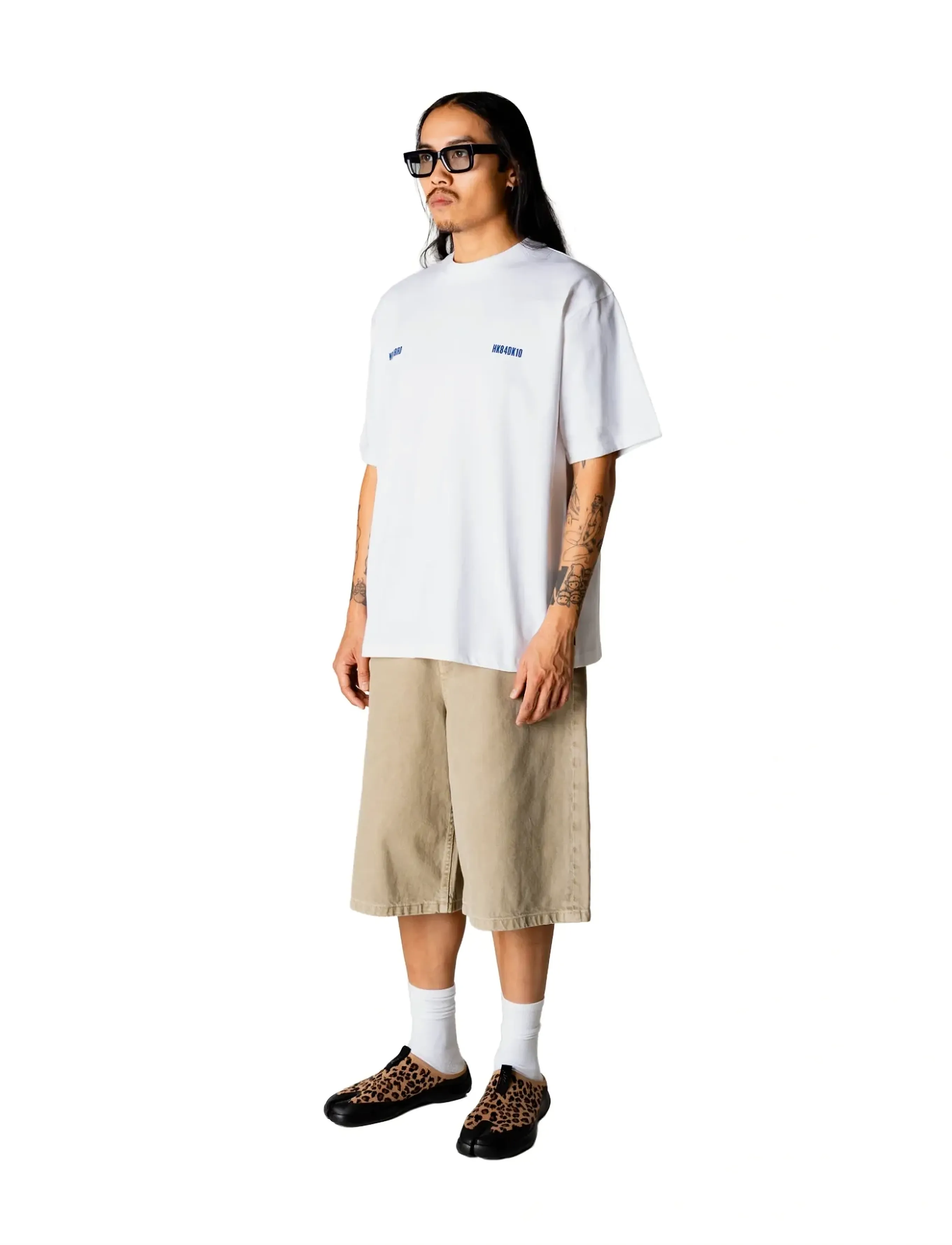 Woodbird - WBBaine Zilla Tee - kortärmade t-shirts - white - 3
