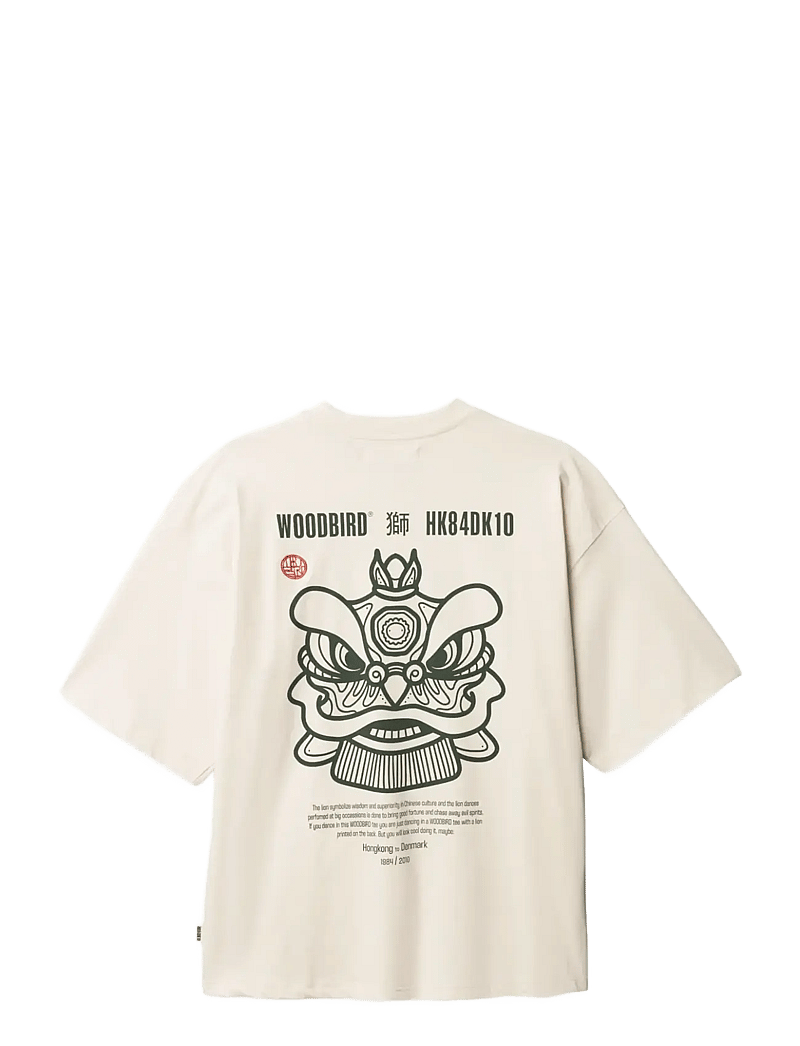 Woodbird - WBBeam Lion Tee - kurzärmelig - off white - 2