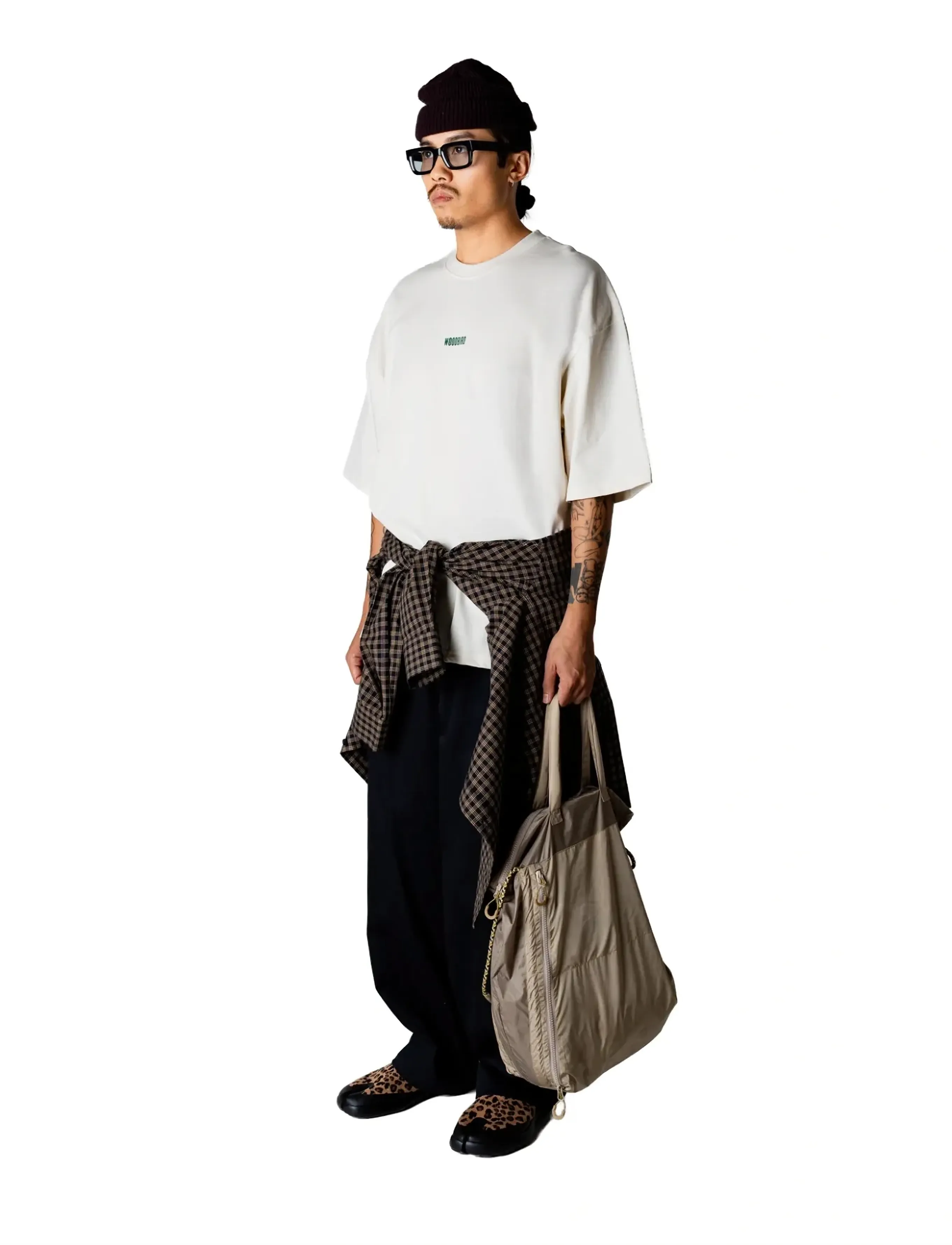 Woodbird - WBBeam Lion Tee - short-sleeved t-shirts - off white - 3