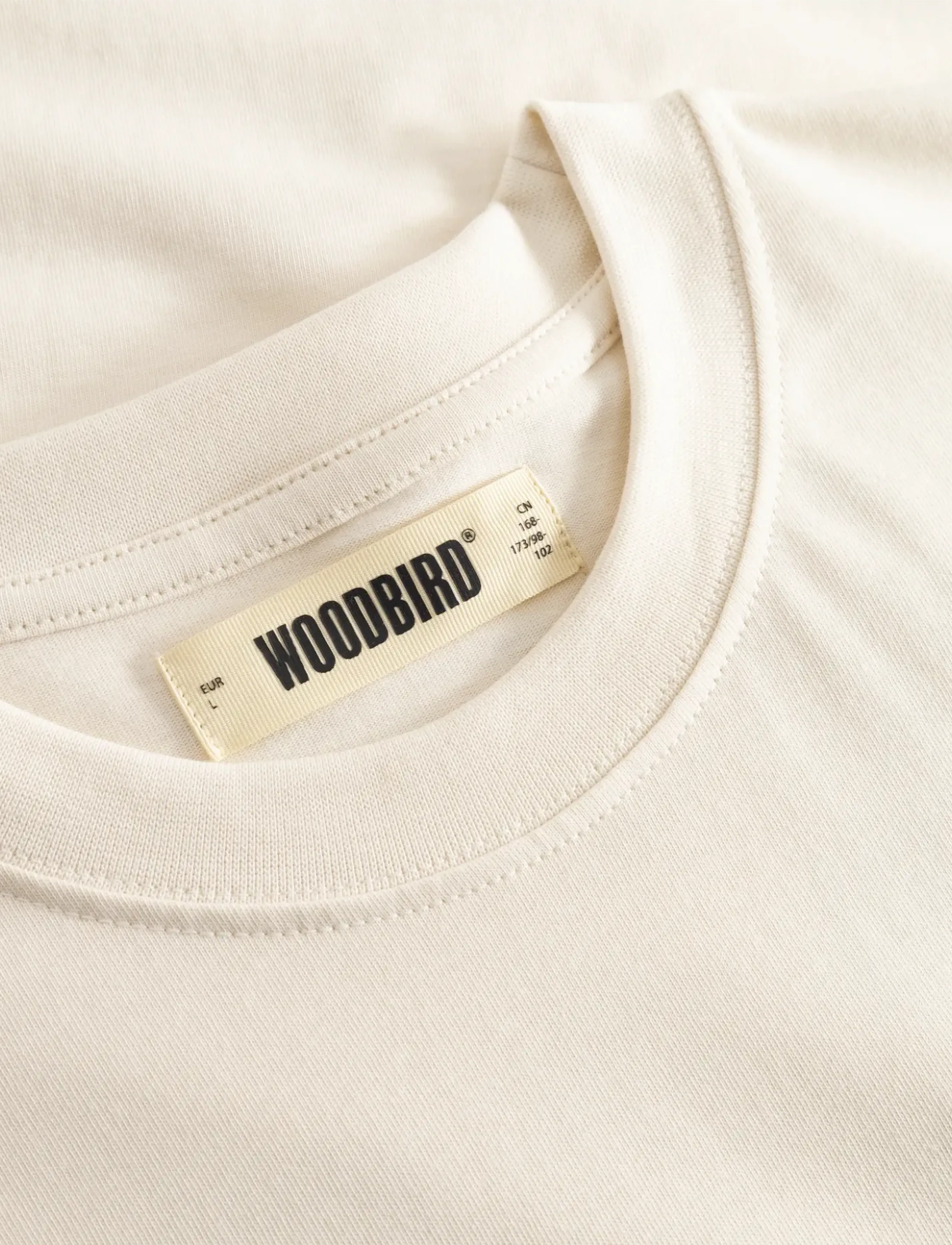 Woodbird - WBBeam Lion Tee - short-sleeved t-shirts - off white - 5