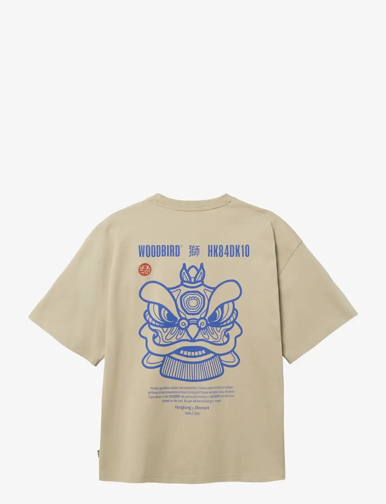 Woodbird - WBBeam Lion Tee - kurzärmelig - stone - 2