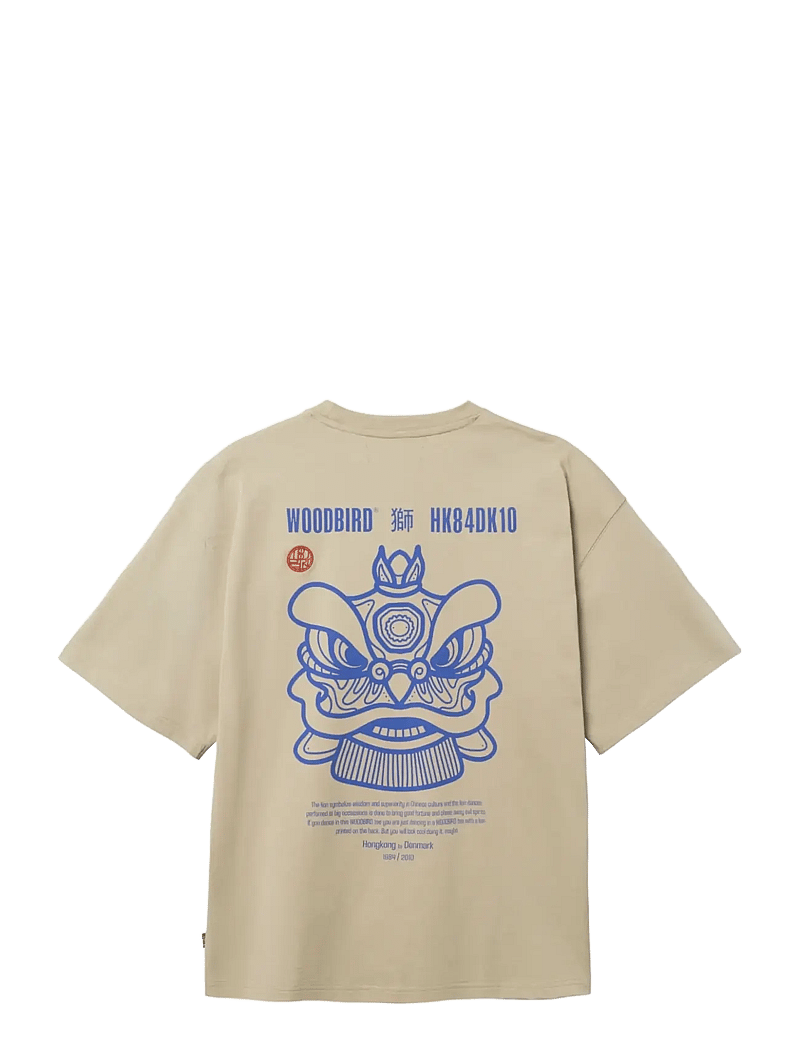 Woodbird - WBBeam Lion Tee - kurzärmelig - stone - 2