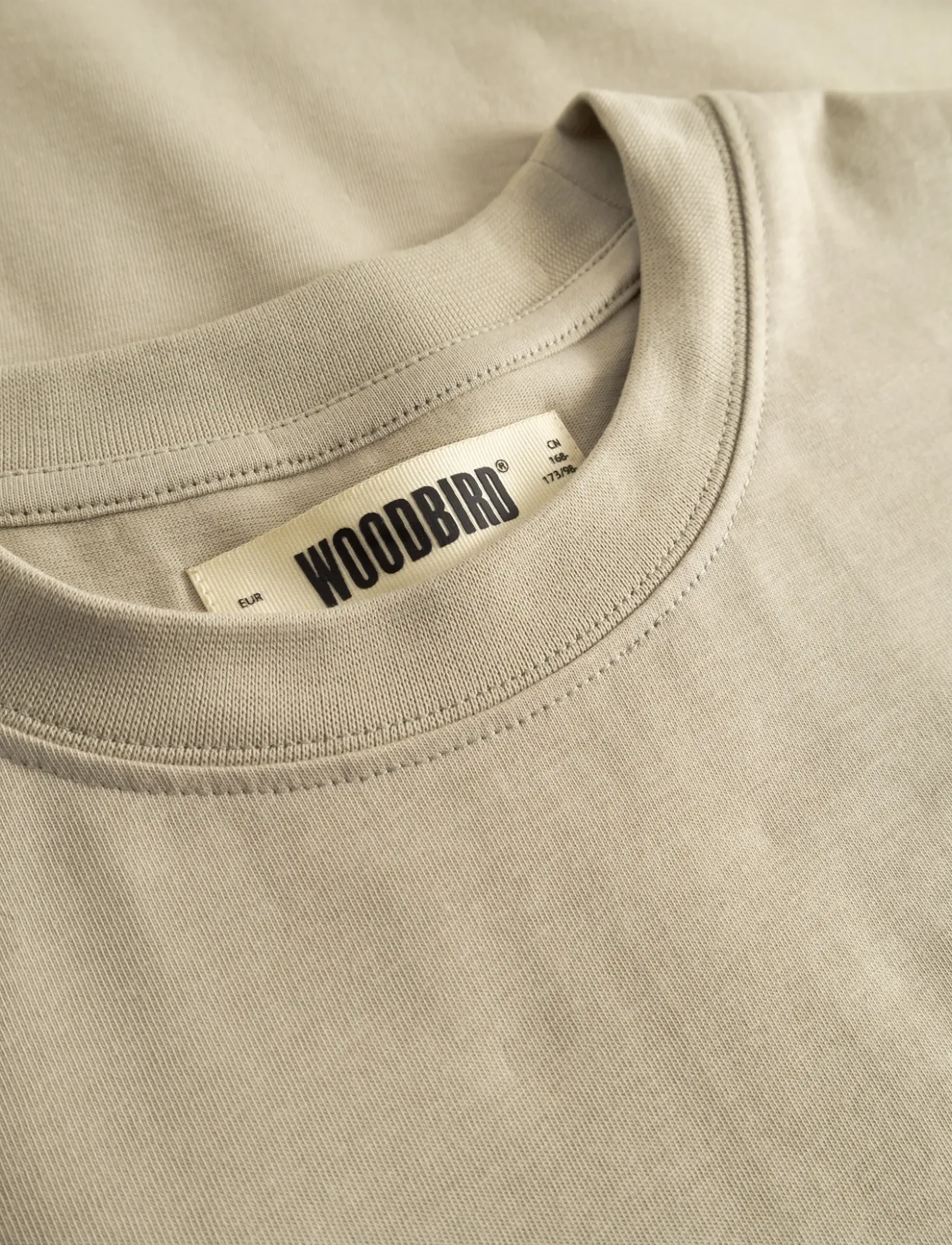 Woodbird - WBBeam Lion Tee - short-sleeved t-shirts - stone - 5