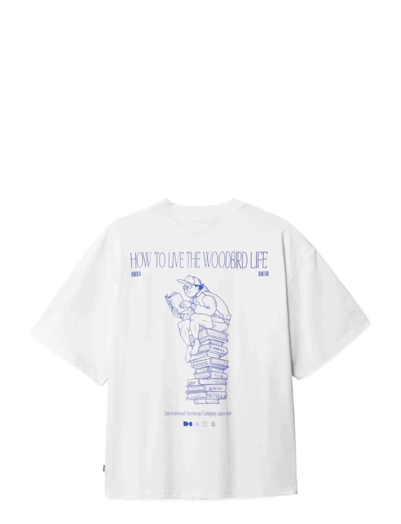 Woodbird - WBBeam Book Tee - short-sleeved t-shirts - white - 2
