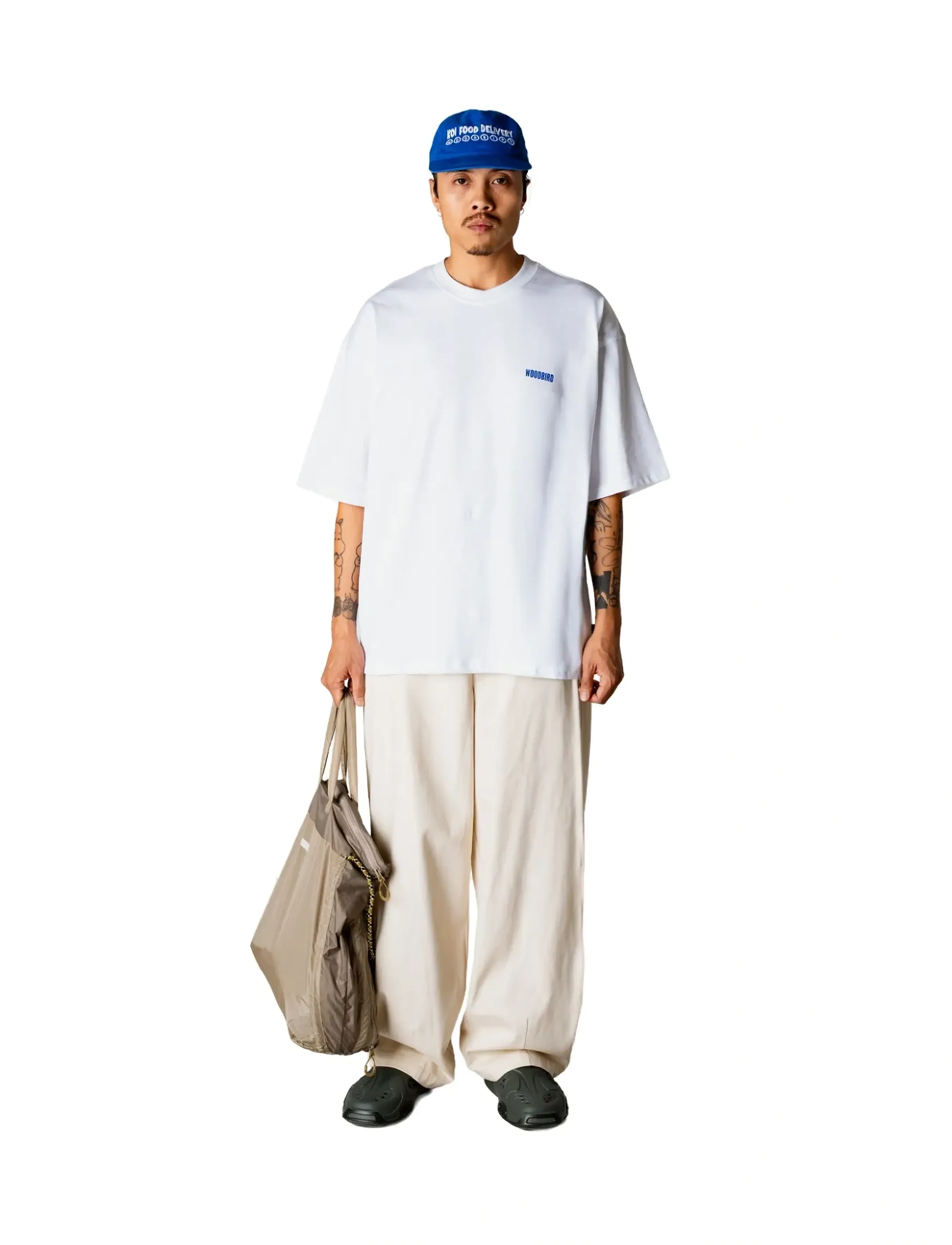 Woodbird WBBeam Book Tee - Tøj - WHITE / white