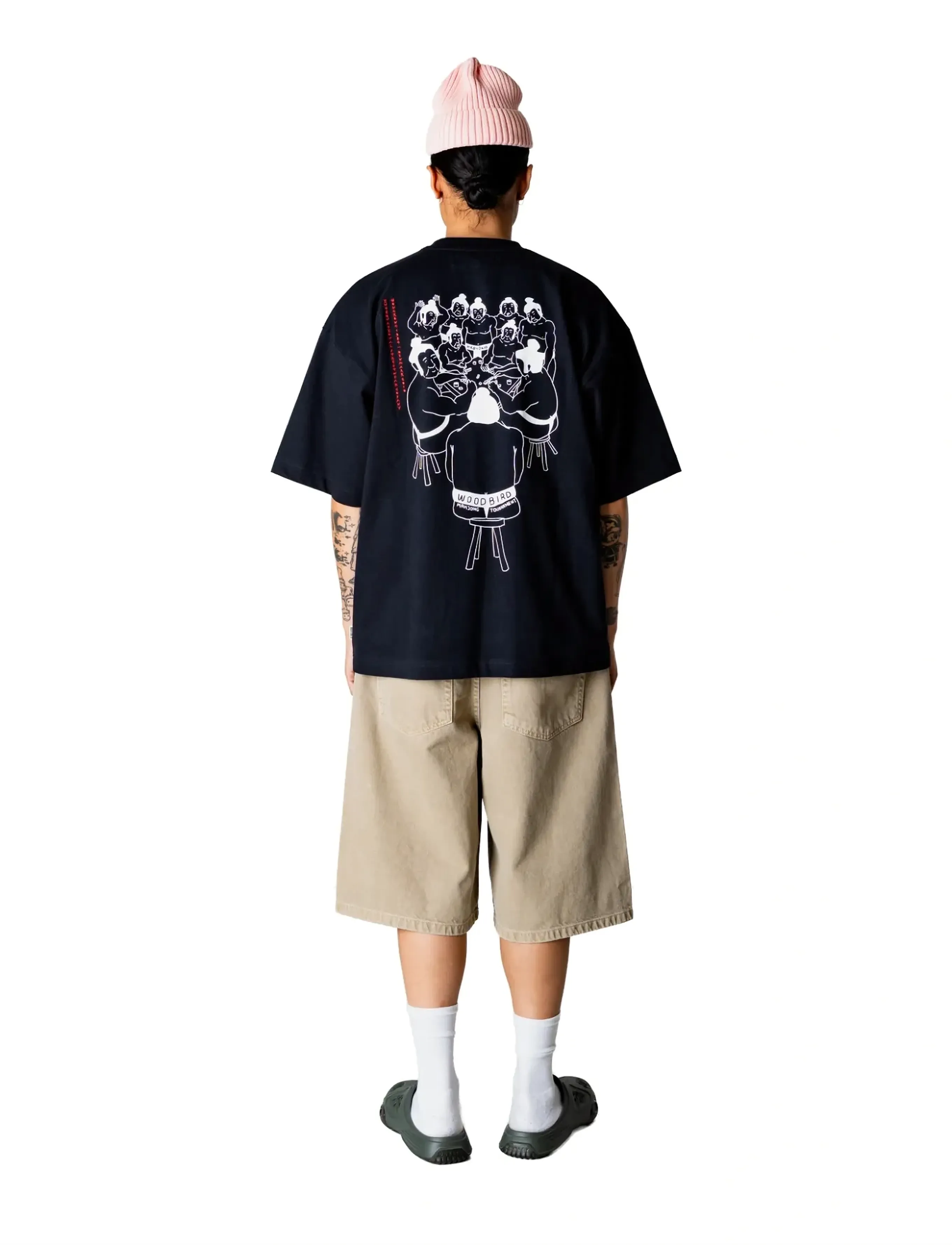 Woodbird - WBBeam Suma Tee - short-sleeved t-shirts - black - 4
