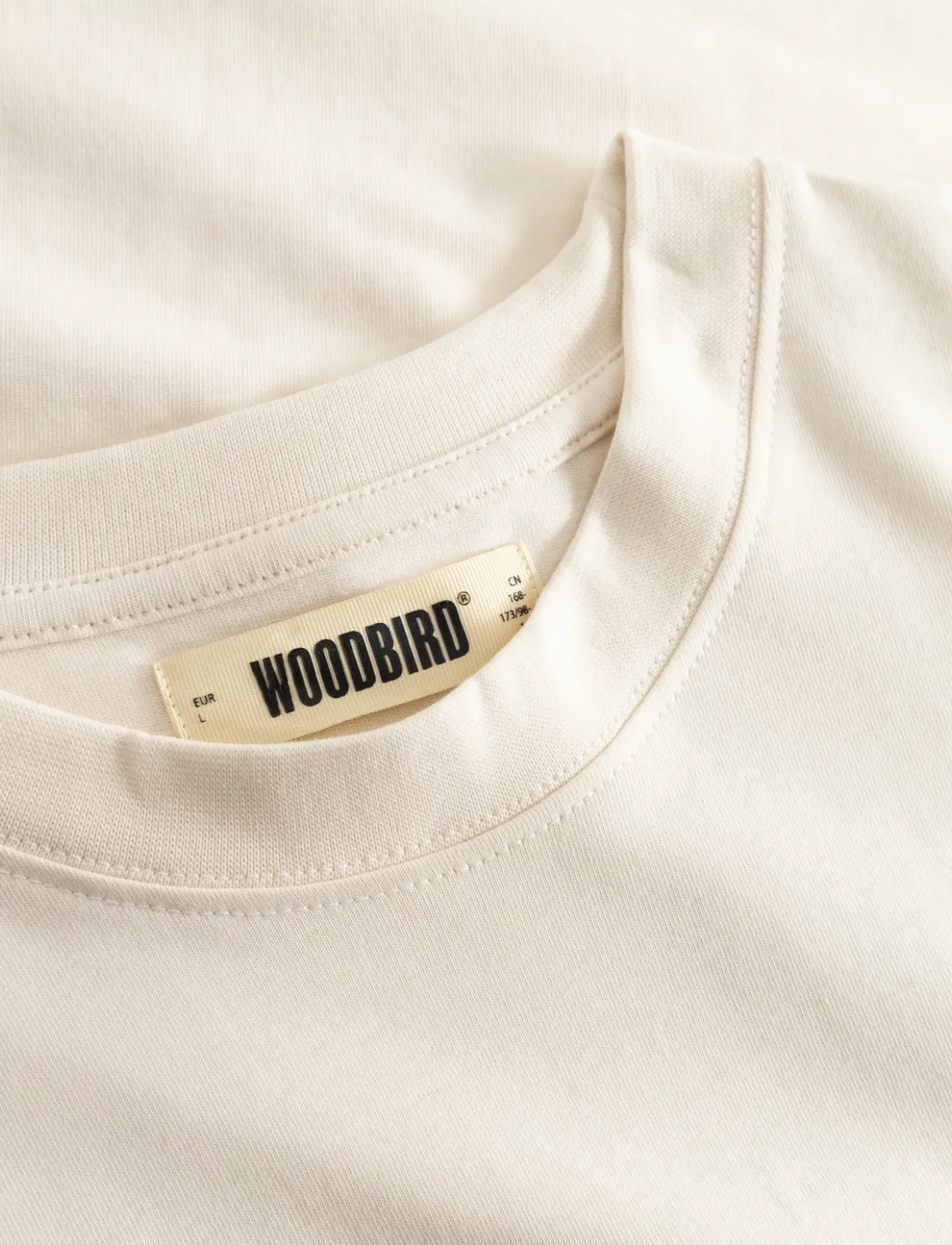 Woodbird - WBBeam Suma Tee - short-sleeved t-shirts - off white - 5