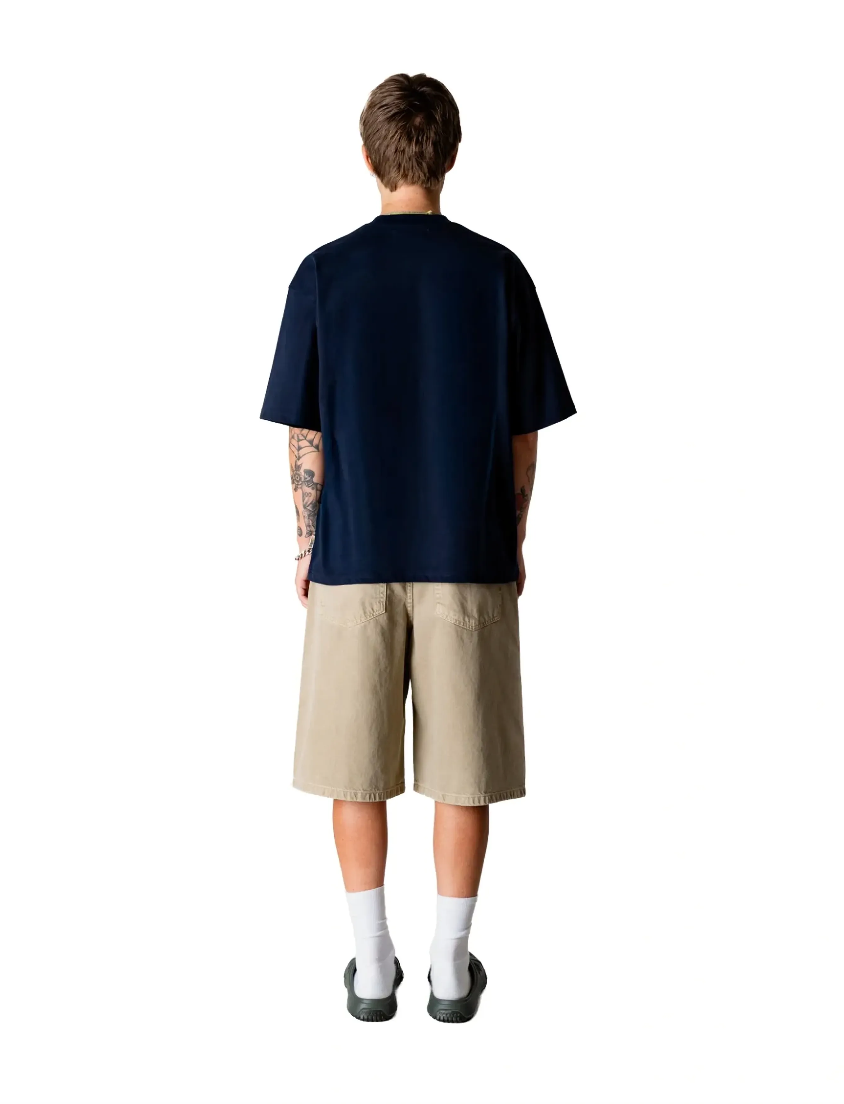 Woodbird - WBBeam Nine Tee - short-sleeved t-shirts - dark navy - 4