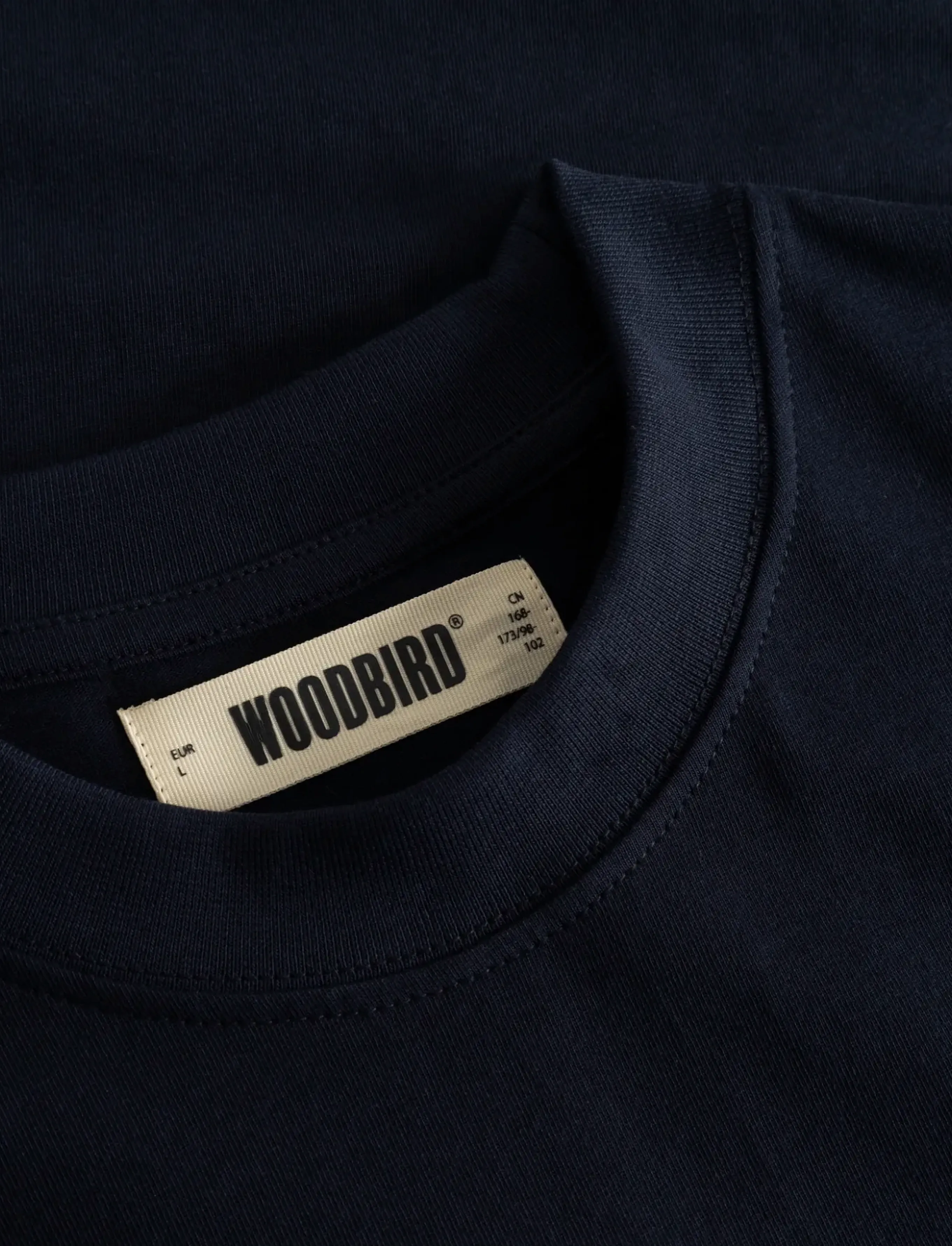 Woodbird - WBBeam Nine Tee - short-sleeved t-shirts - dark navy - 5