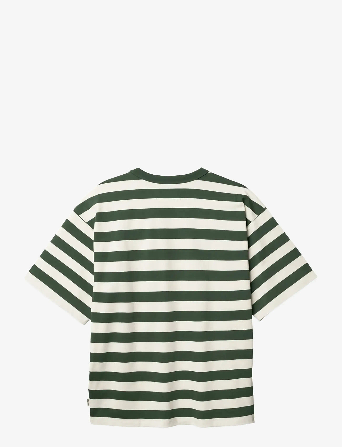Woodbird - WBBeam Stripe Tee - short-sleeved t-shirts - pine green - 2