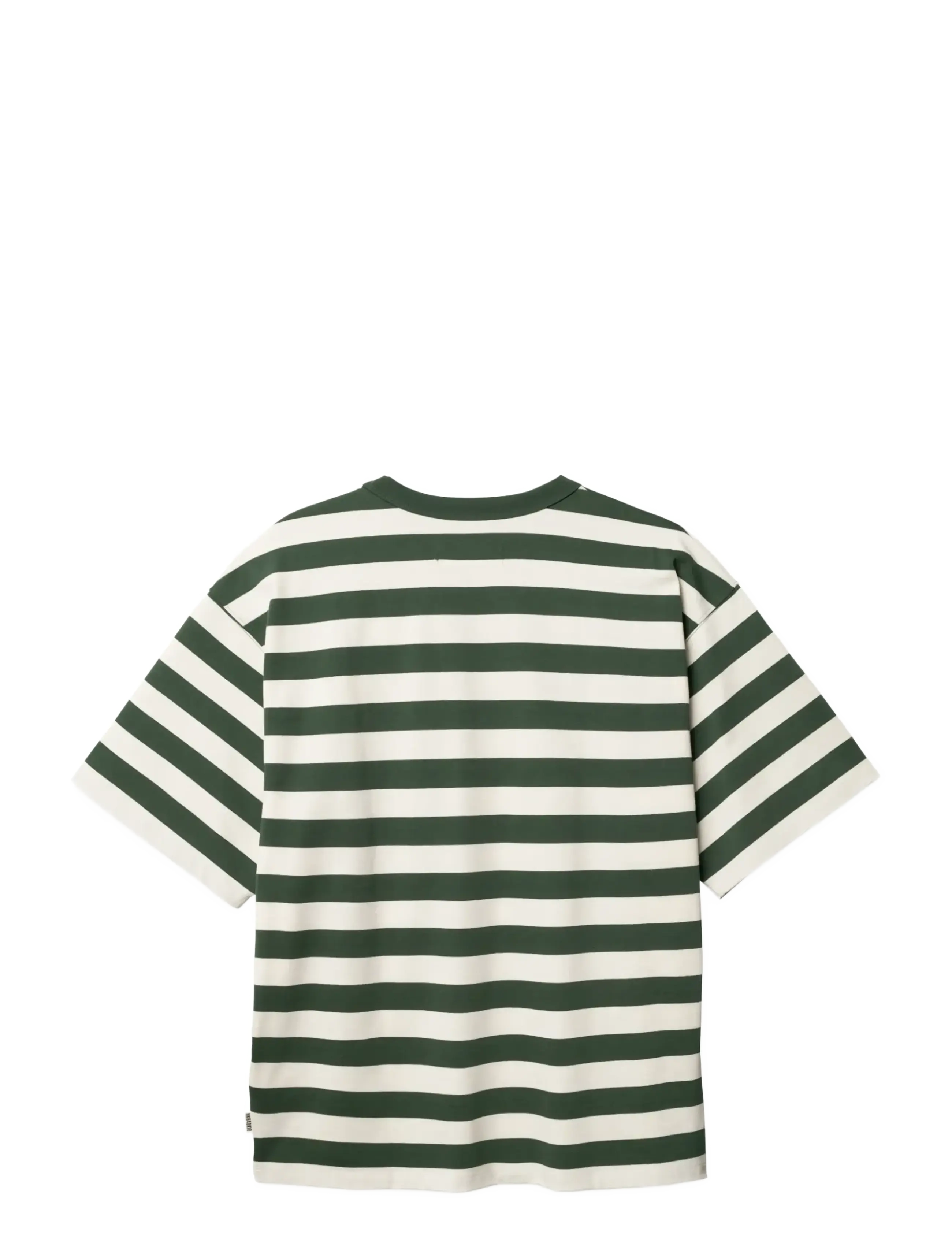 Woodbird - WBBeam Stripe Tee - short-sleeved t-shirts - pine green - 2