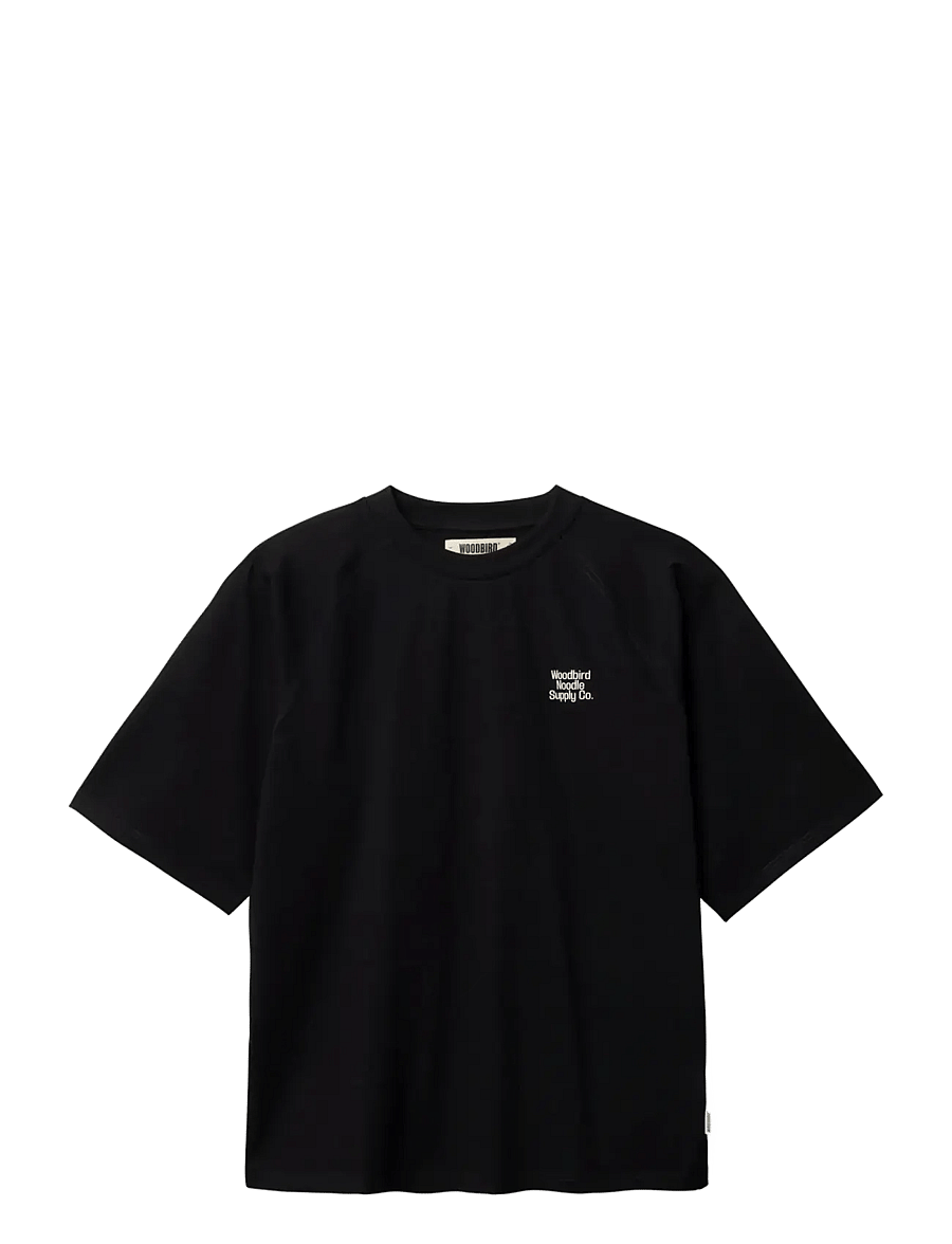 Woodbird - WBBlake Supply Tee - kurzärmelige t-shirts - black - 1