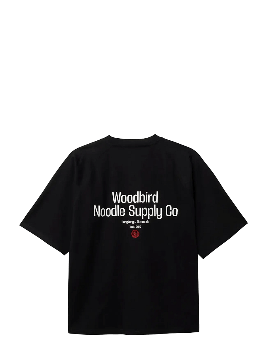 Woodbird - WBBlake Supply Tee - kurzärmelige t-shirts - black - 2