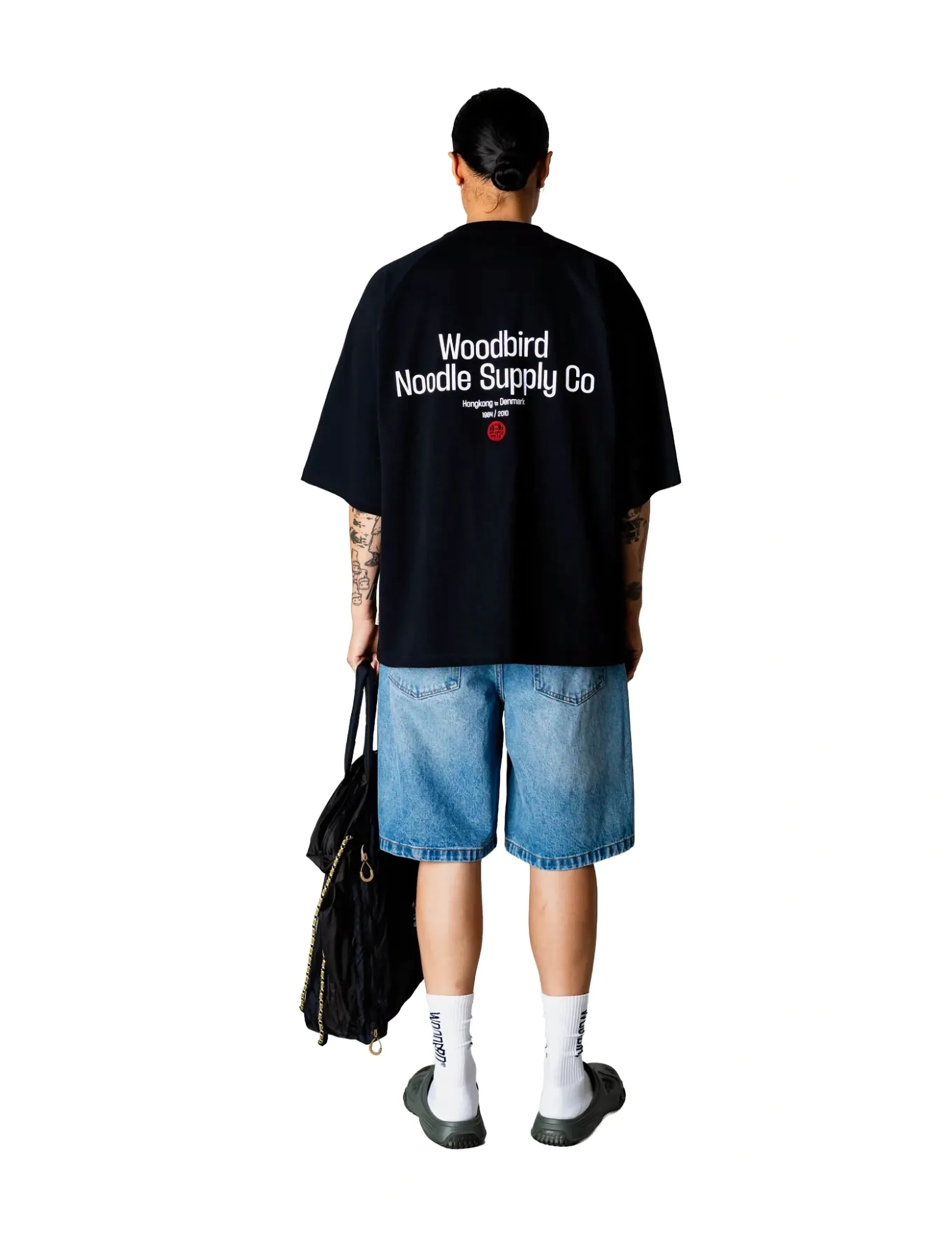 Woodbird - WBBlake Supply Tee - kortærmede t-shirts - black - 4