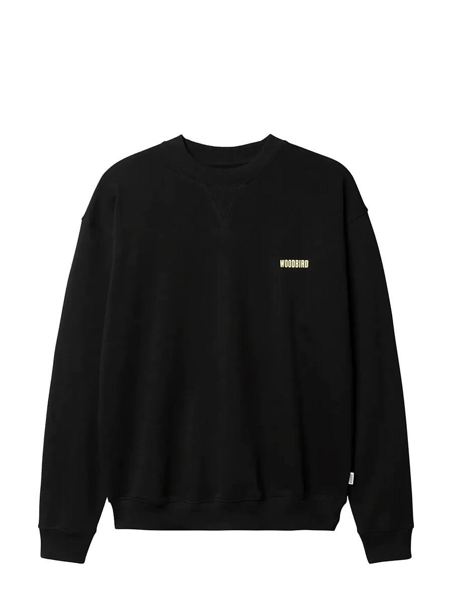 Woodbird - WBCane Lion Crew - sweatshirts - black - 1