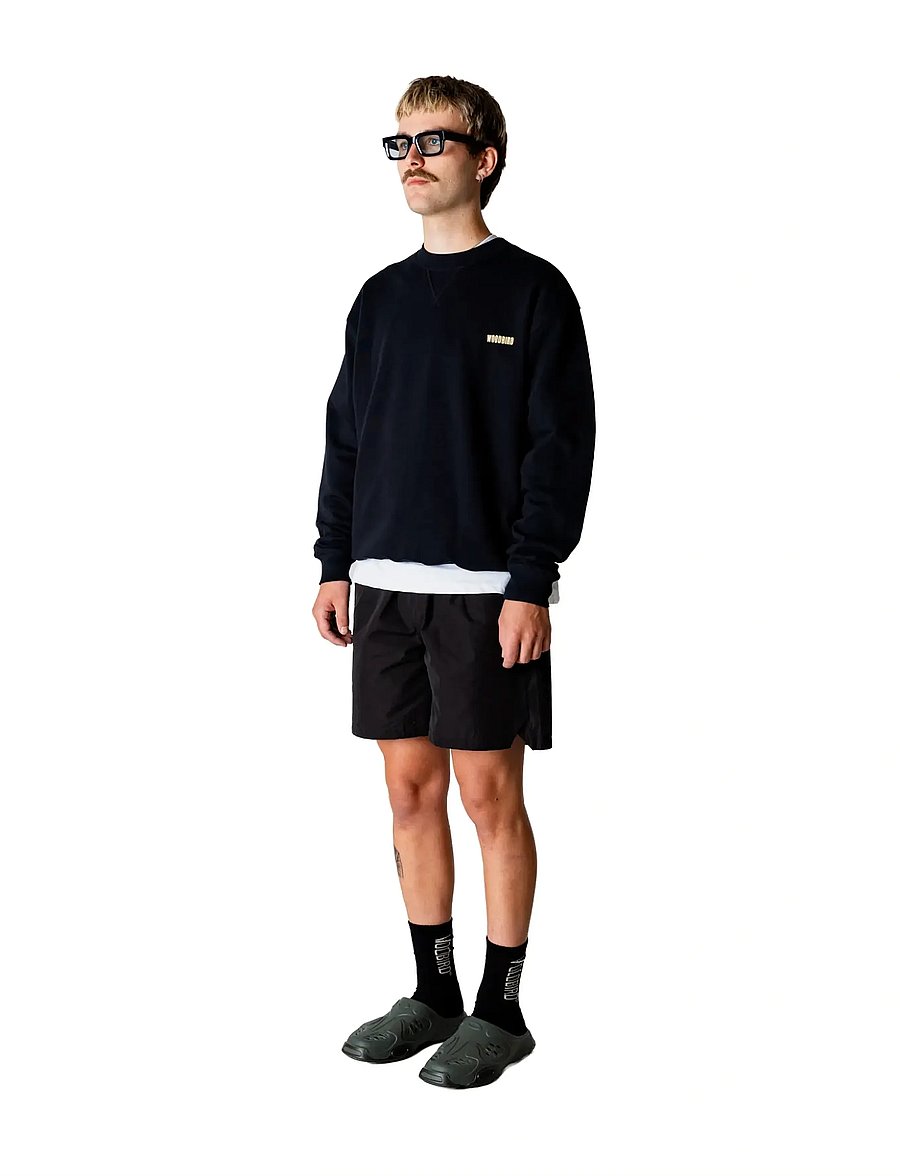 Woodbird - WBCane Lion Crew - sweatshirts - black - 3