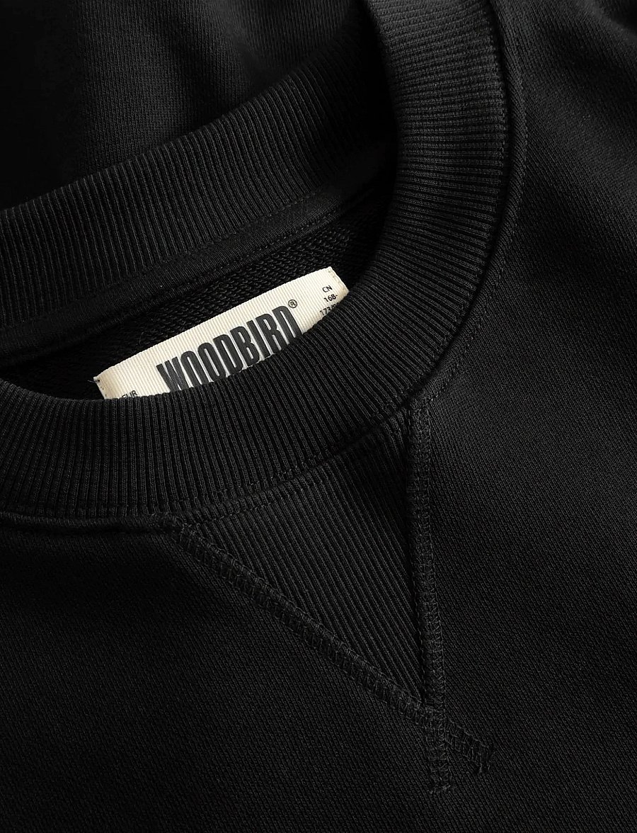 Woodbird - WBCane Lion Crew - sweatshirts - black - 5