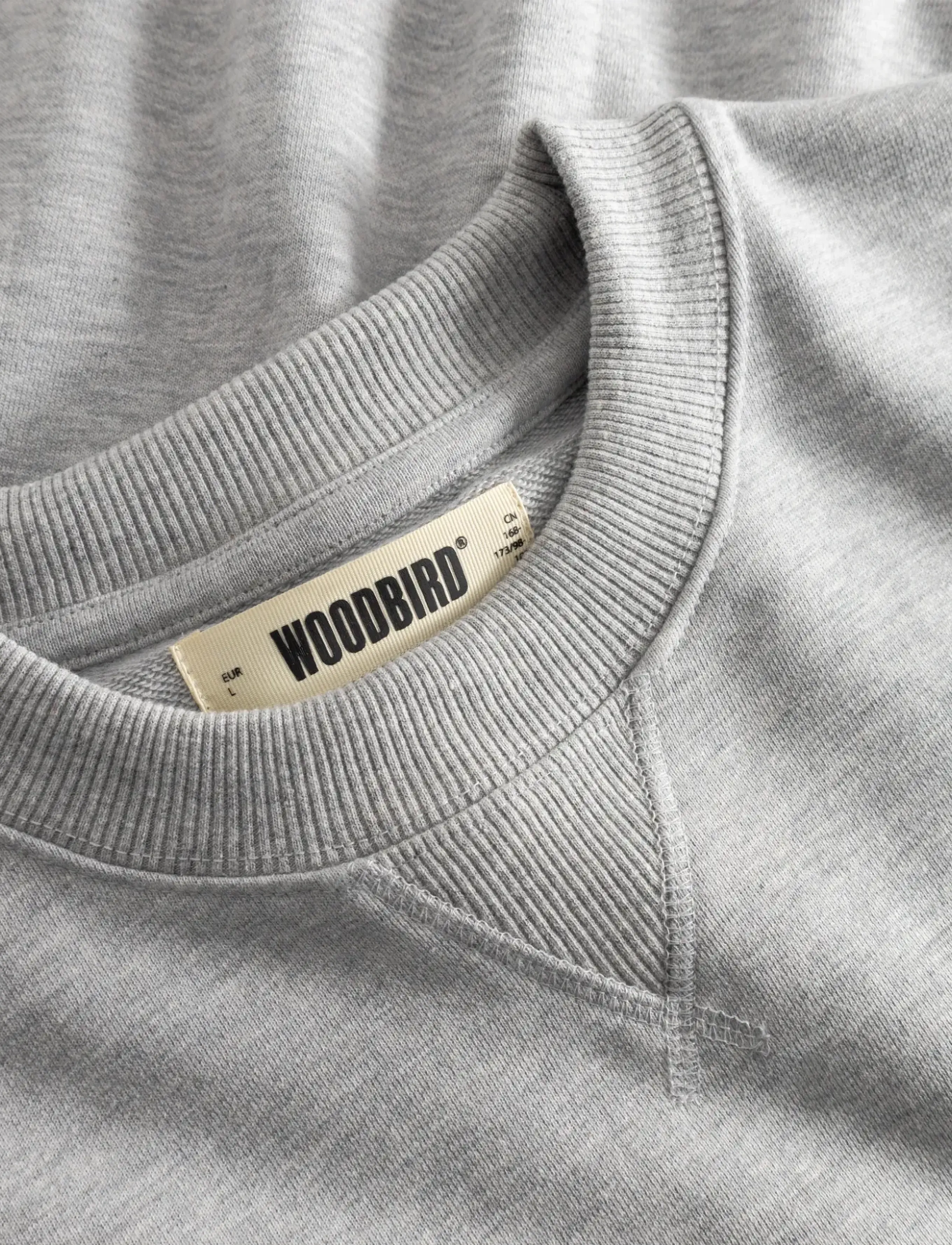 Woodbird - WBCane Lion Crew - shop by style - light grey melange - 5