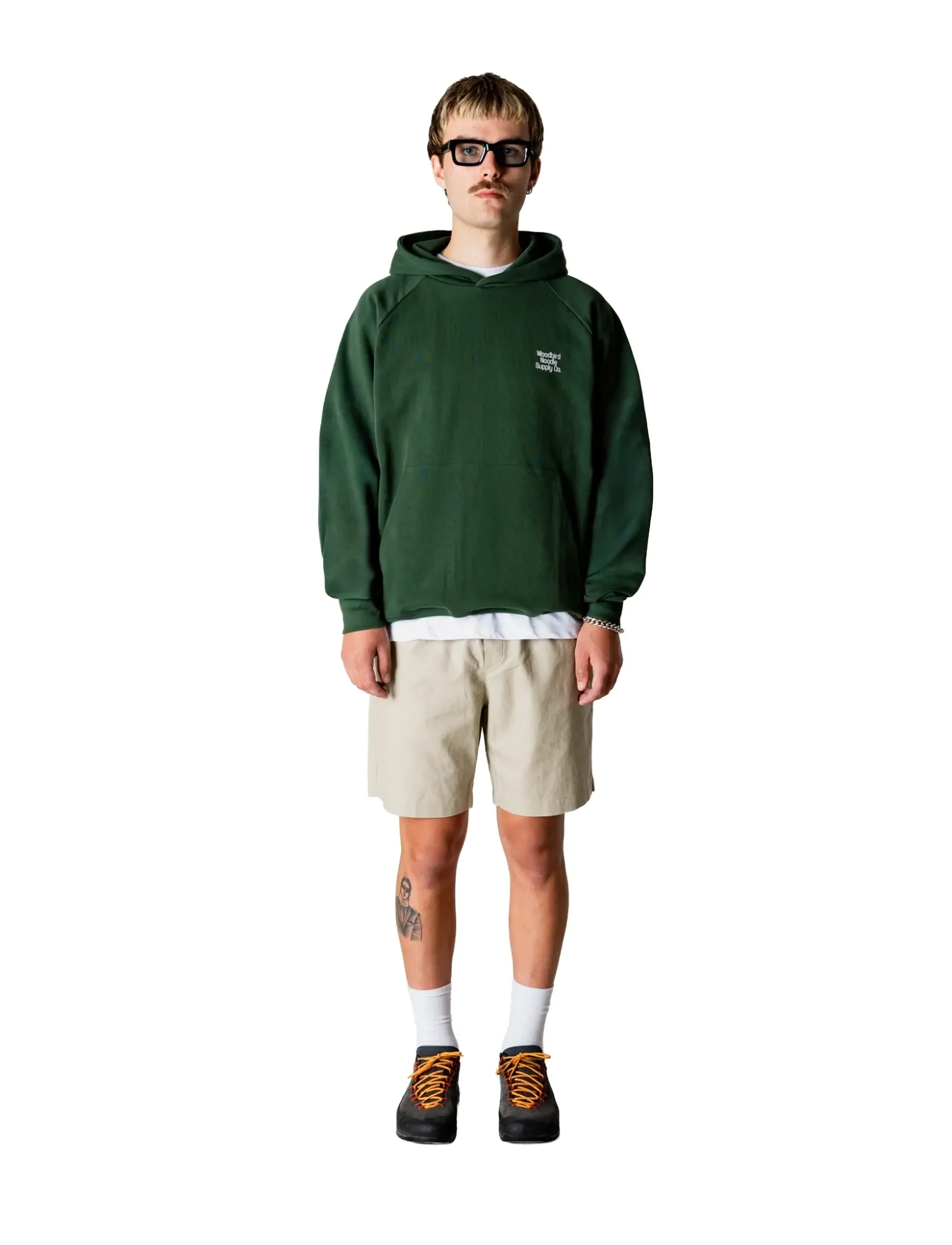 Woodbird WBPaw Supply Hoodie - Dressipluusid - PINE GREEN / green