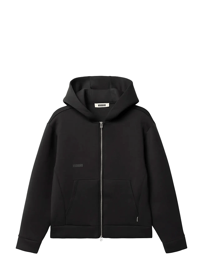 Woodbird - WBFuji Scuba Zip Hoodie - kapuzenpullover - black - 1
