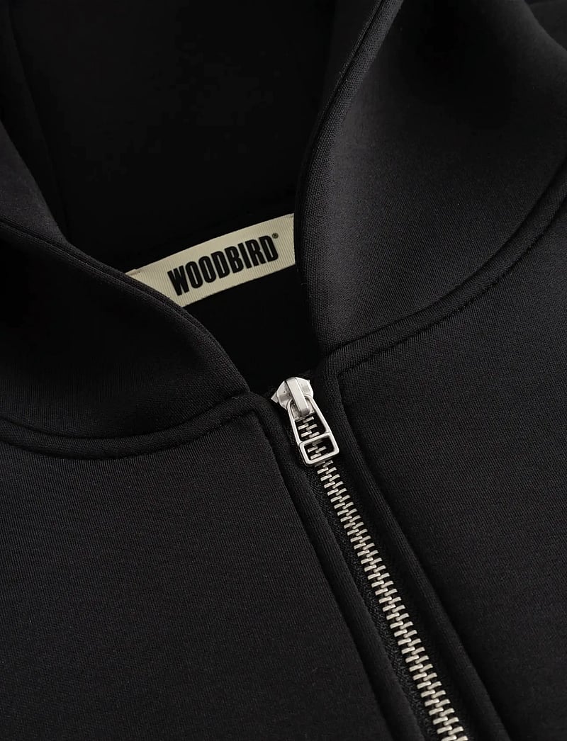 Woodbird - WBFuji Scuba Zip Hoodie - kapuzenpullover - black - 5