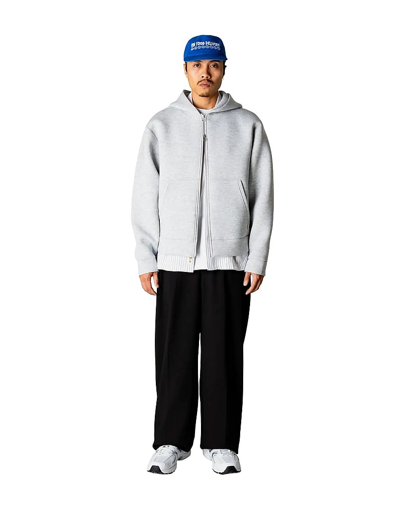 Woodbird - WBFuji Scuba Zip Hoodie - kapuzenpullover - light grey melange - 0