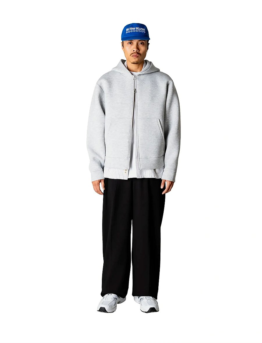 Woodbird - WBFuji Scuba Zip Hoodie - kapuzenpullover - light grey melange - 0