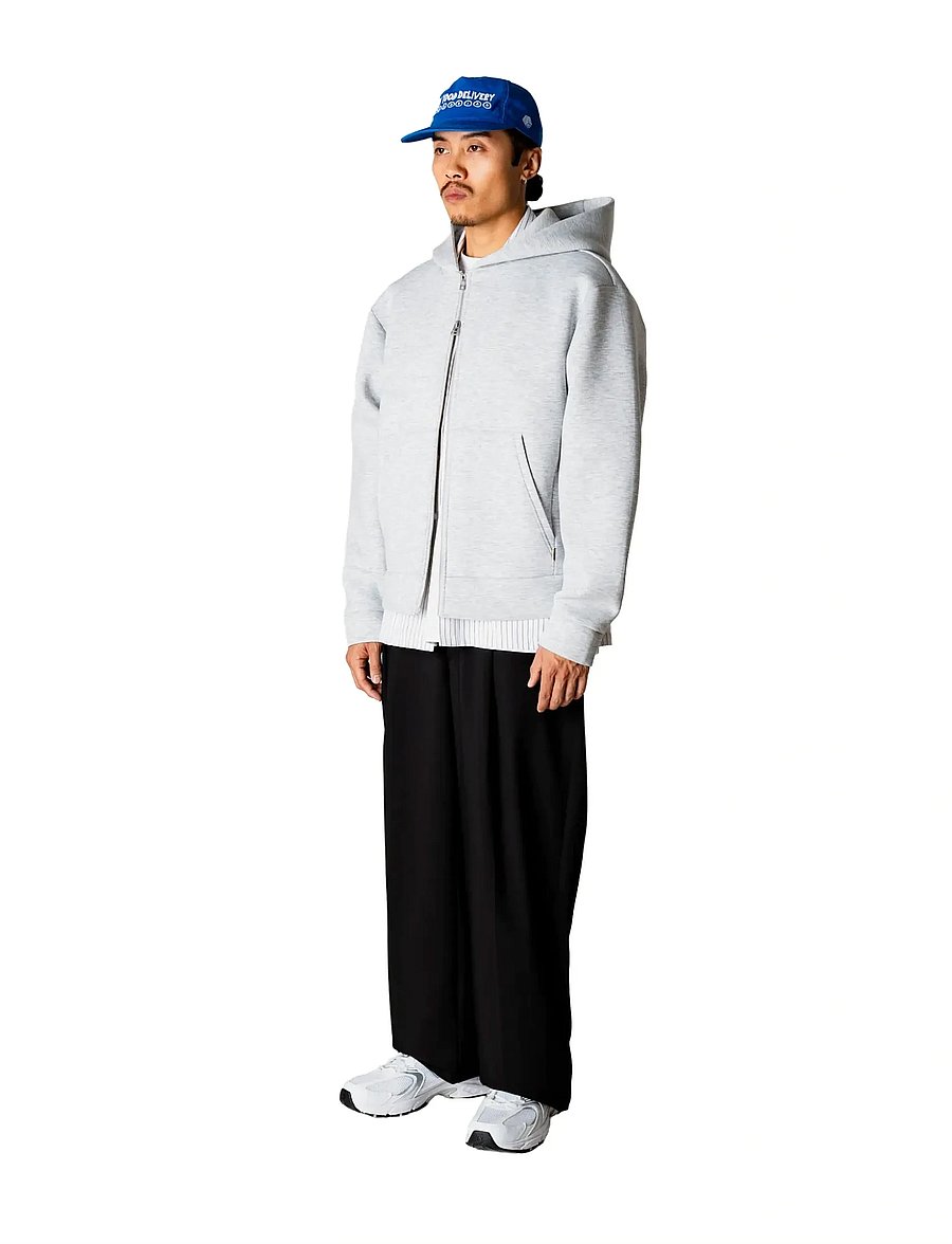 Woodbird - WBFuji Scuba Zip Hoodie - kapuzenpullover - light grey melange - 3