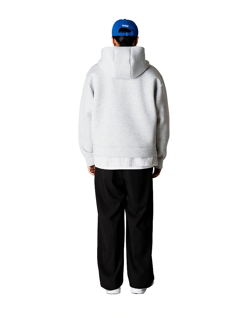 Woodbird - WBFuji Scuba Zip Hoodie - kapuzenpullover - light grey melange - 4