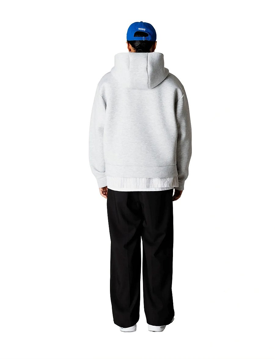 Woodbird - WBFuji Scuba Zip Hoodie - kapuzenpullover - light grey melange - 4