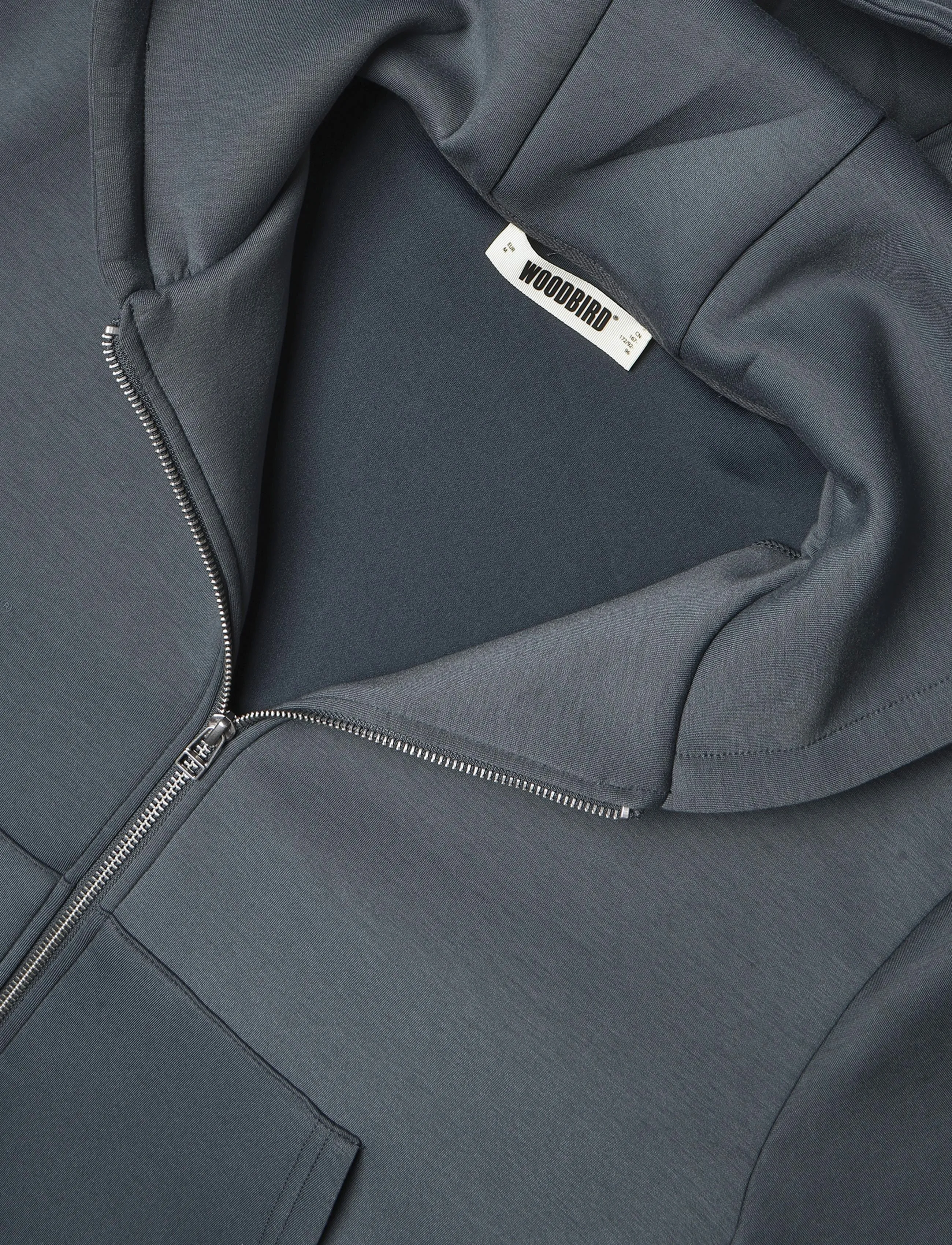Woodbird - WBFuji Scuba Zip Hoodie - kapuzenpullover - slate blue - 2