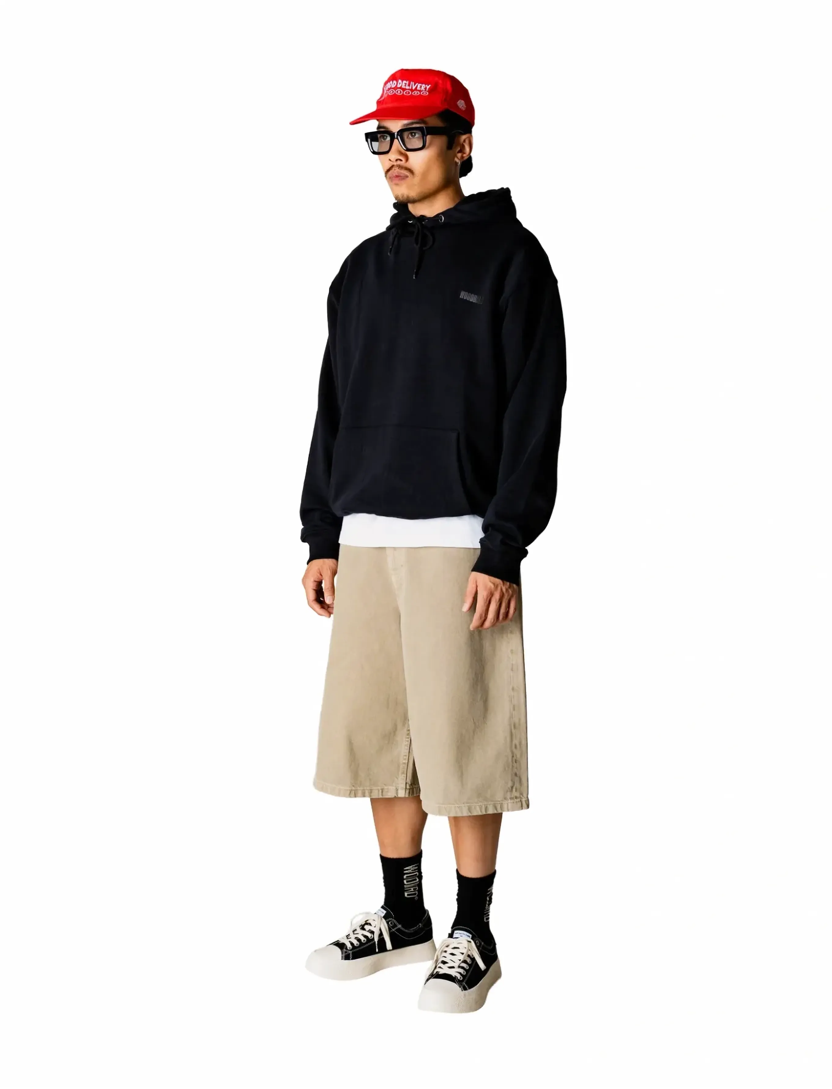 Woodbird WBPacs Base Hoodie - Kläder - BLACK / black