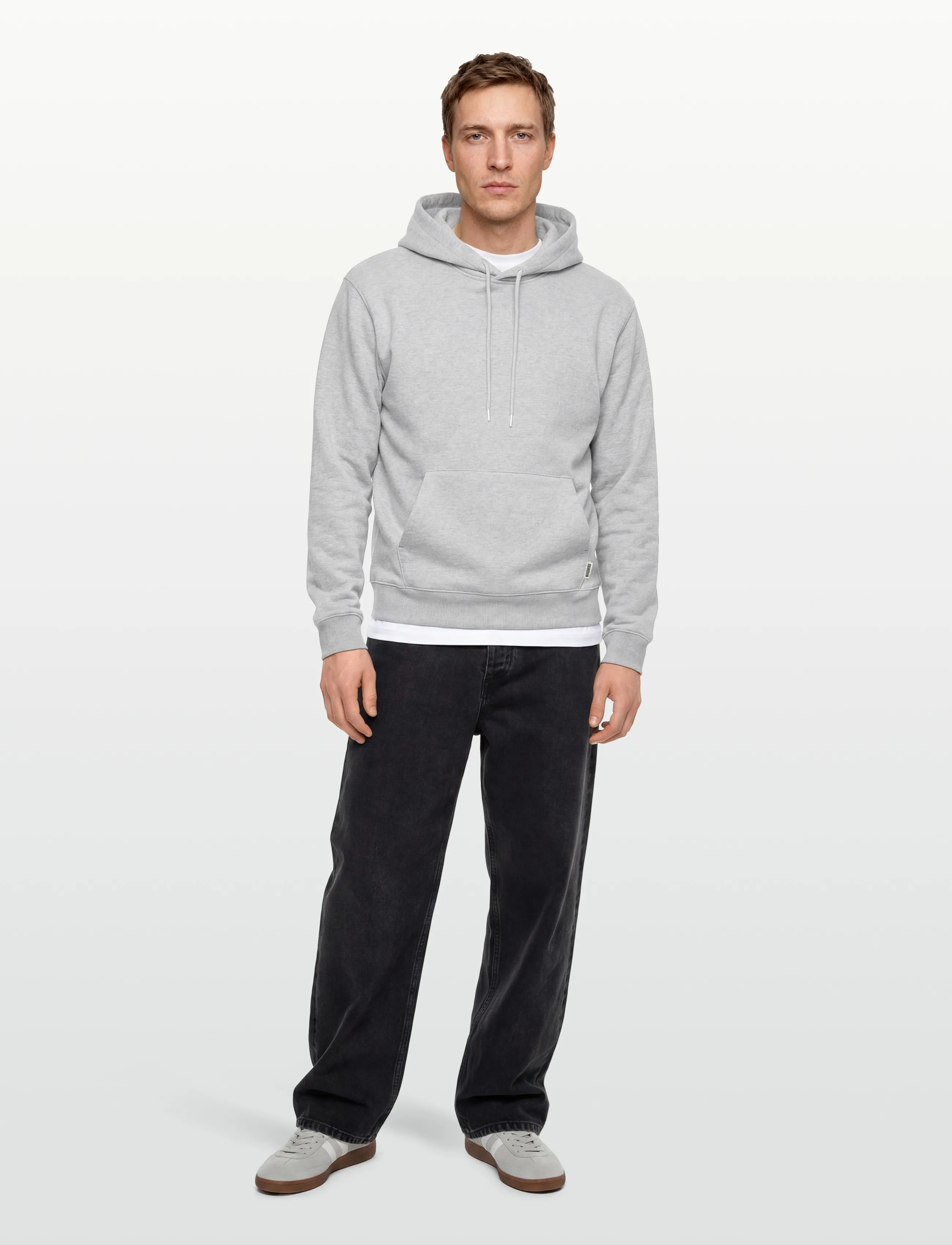 Woodbird WBPacs Base Hoodie - Kläder - GREY MELANGE / grey