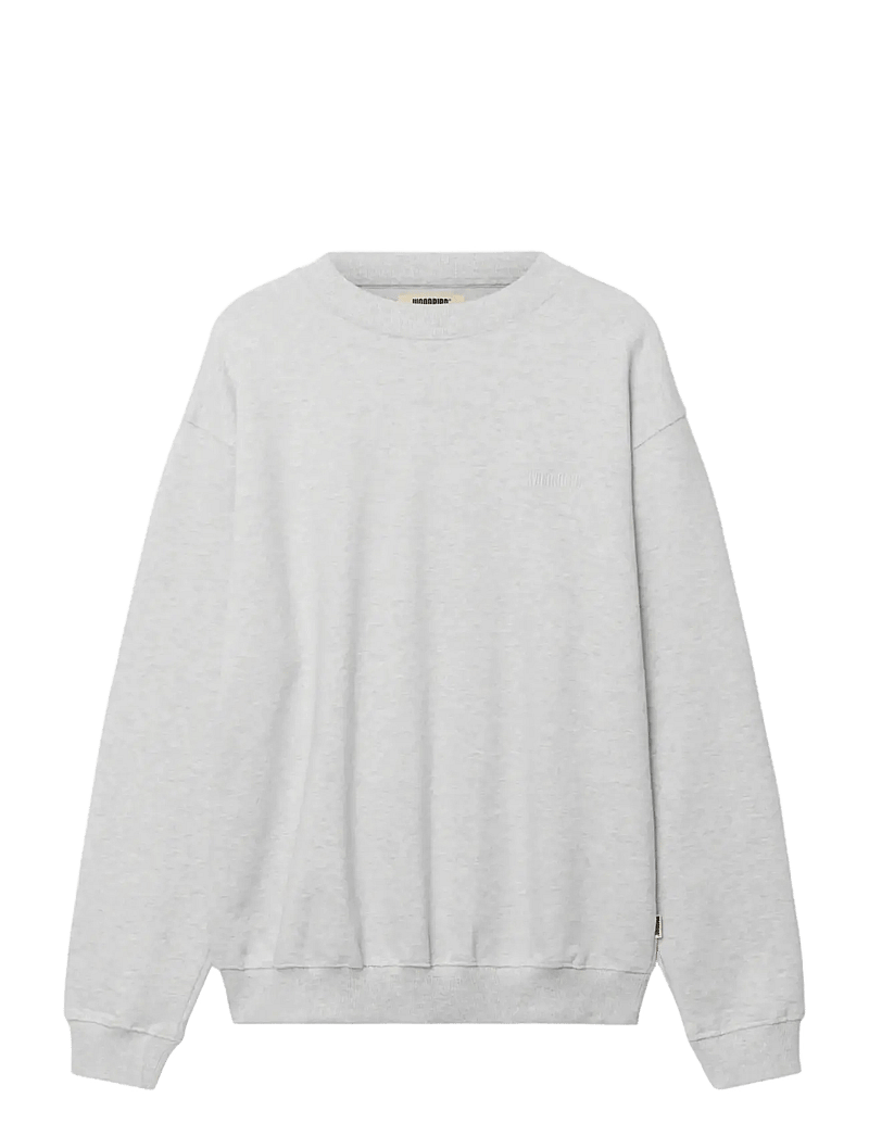 Woodbird - WBCane Base Crew - feriefavoritter - grey melange - 1