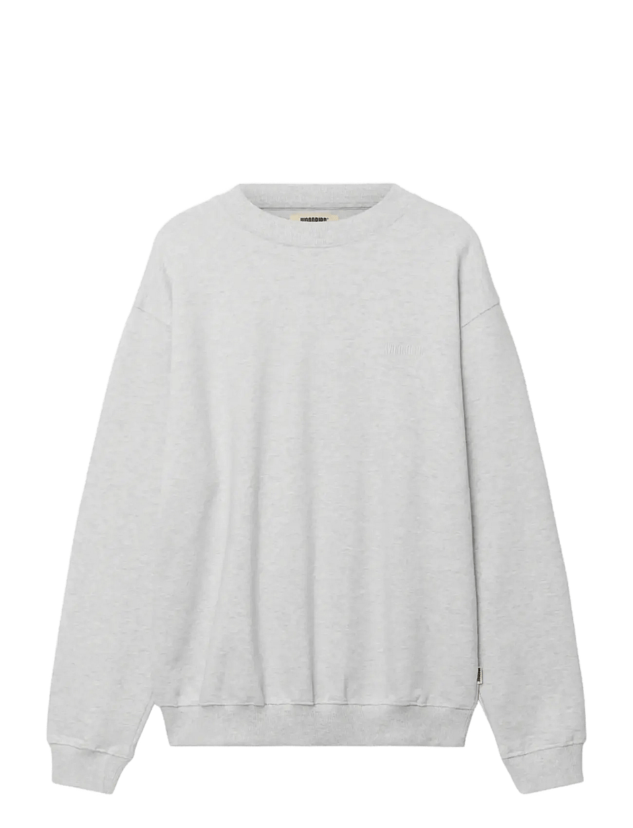 Woodbird - WBCane Base Crew - feriefavoritter - grey melange - 1