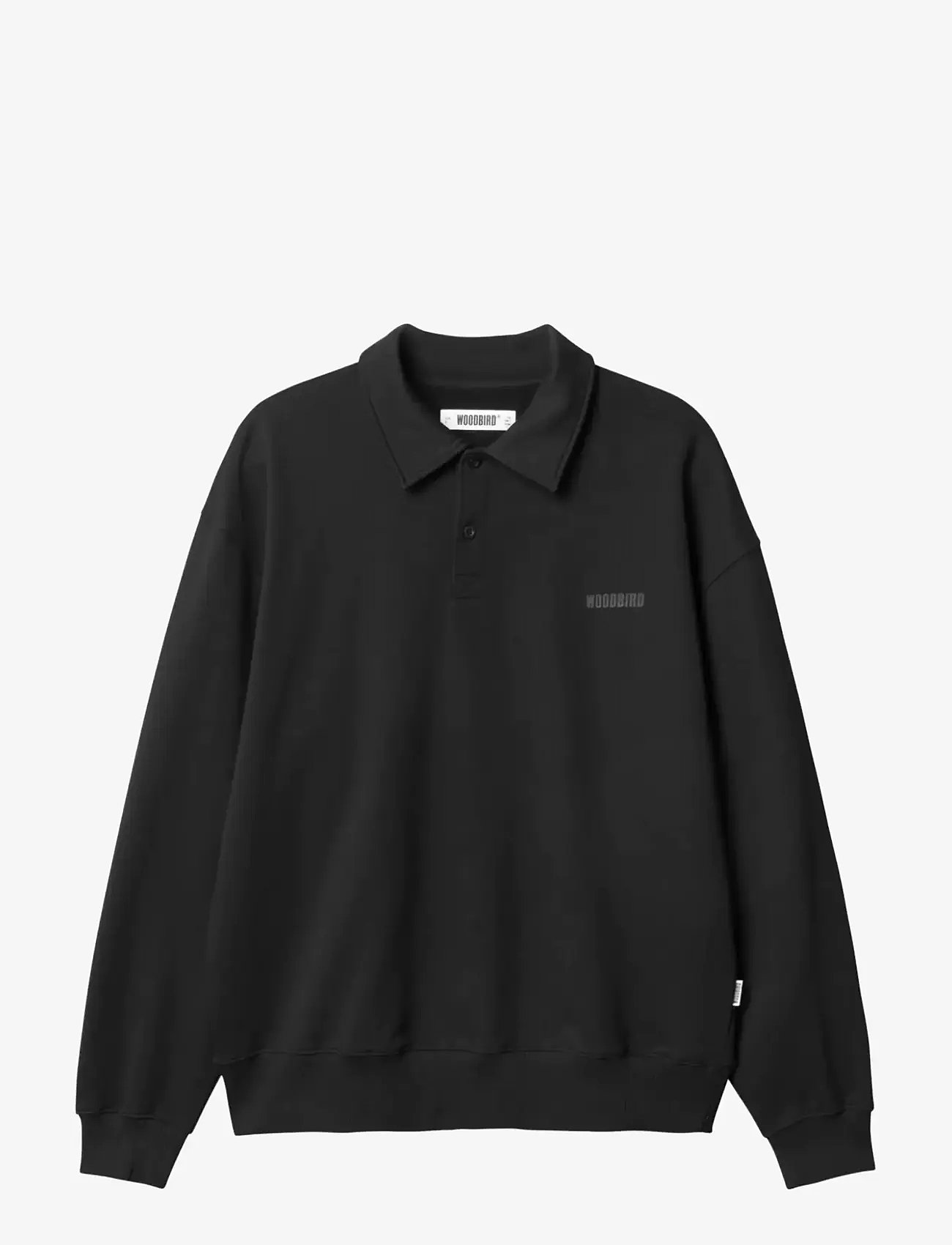 Woodbird - WBLoke Base Polo - poloer i strik med lange ærmer - black - 1