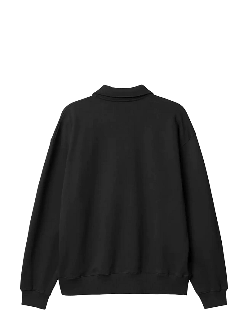 Woodbird - WBLoke Base Polo - langärmelige gestrickte polohemden - black - 2