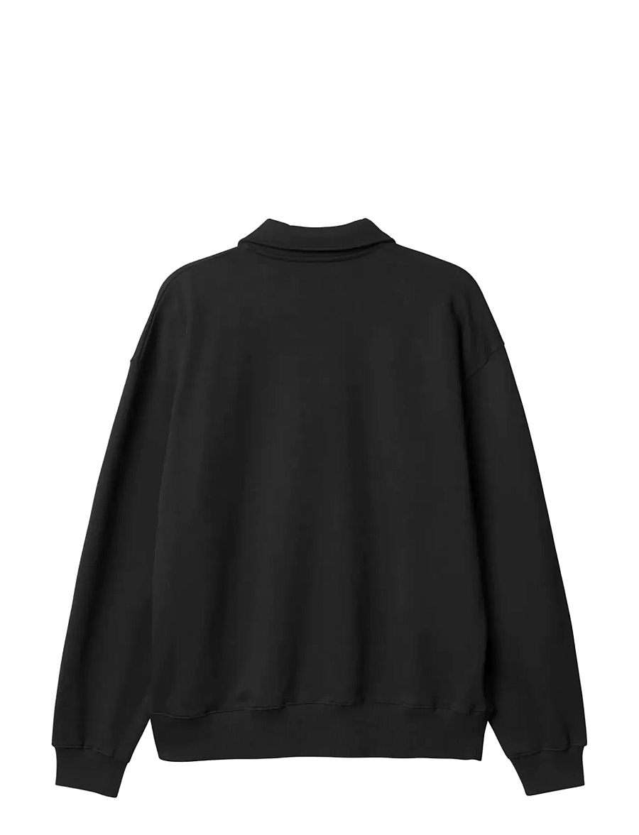 Woodbird - WBLoke Base Polo - langärmelige gestrickte polohemden - black - 2