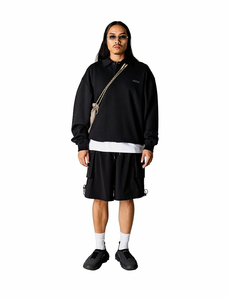 Woodbird - WBLoke Base Polo - langärmelige gestrickte polohemden - black - 0