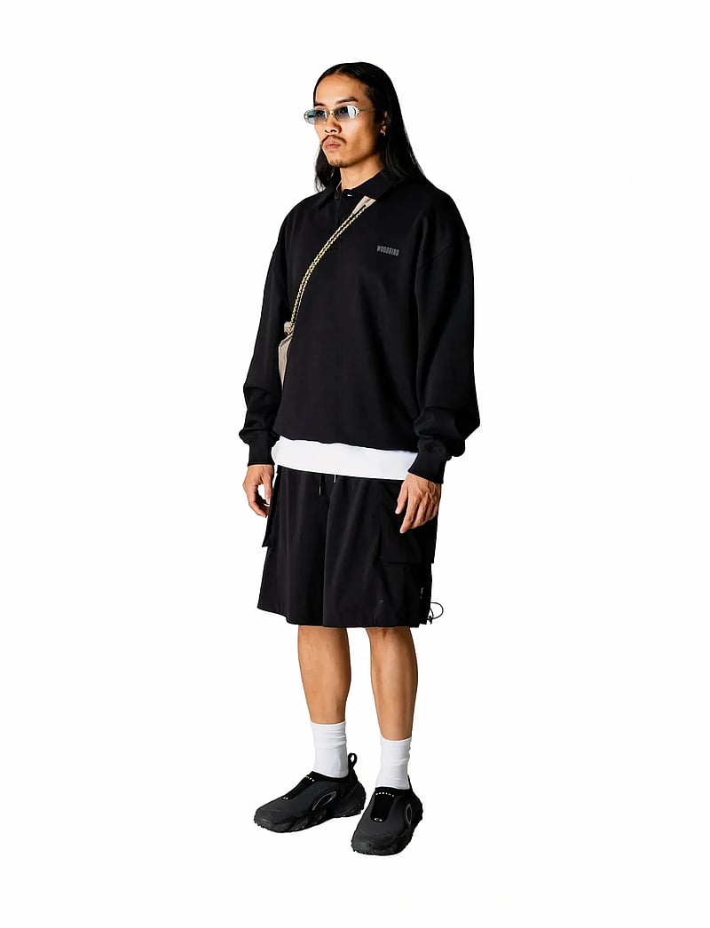 Woodbird - WBLoke Base Polo - langärmelige gestrickte polohemden - black - 3