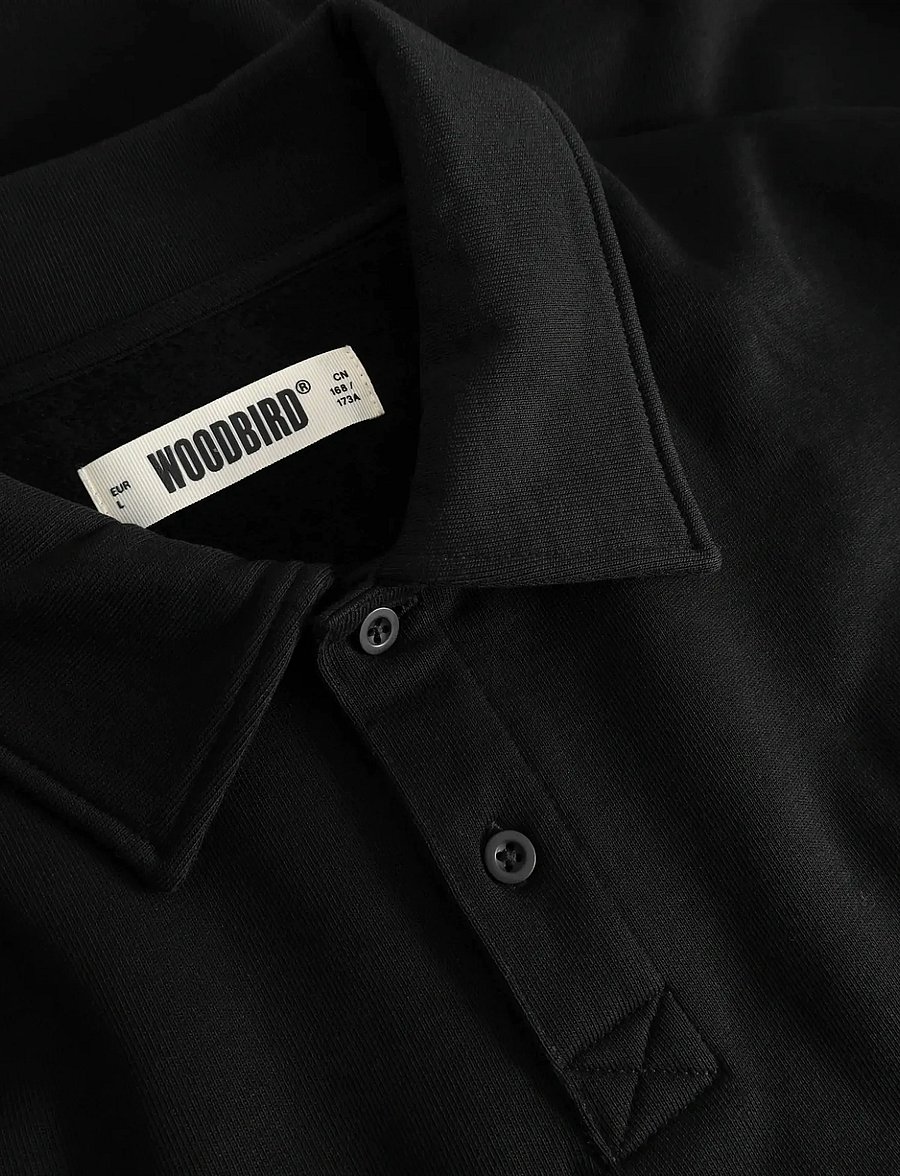 Woodbird - WBLoke Base Polo - langärmelige gestrickte polohemden - black - 5